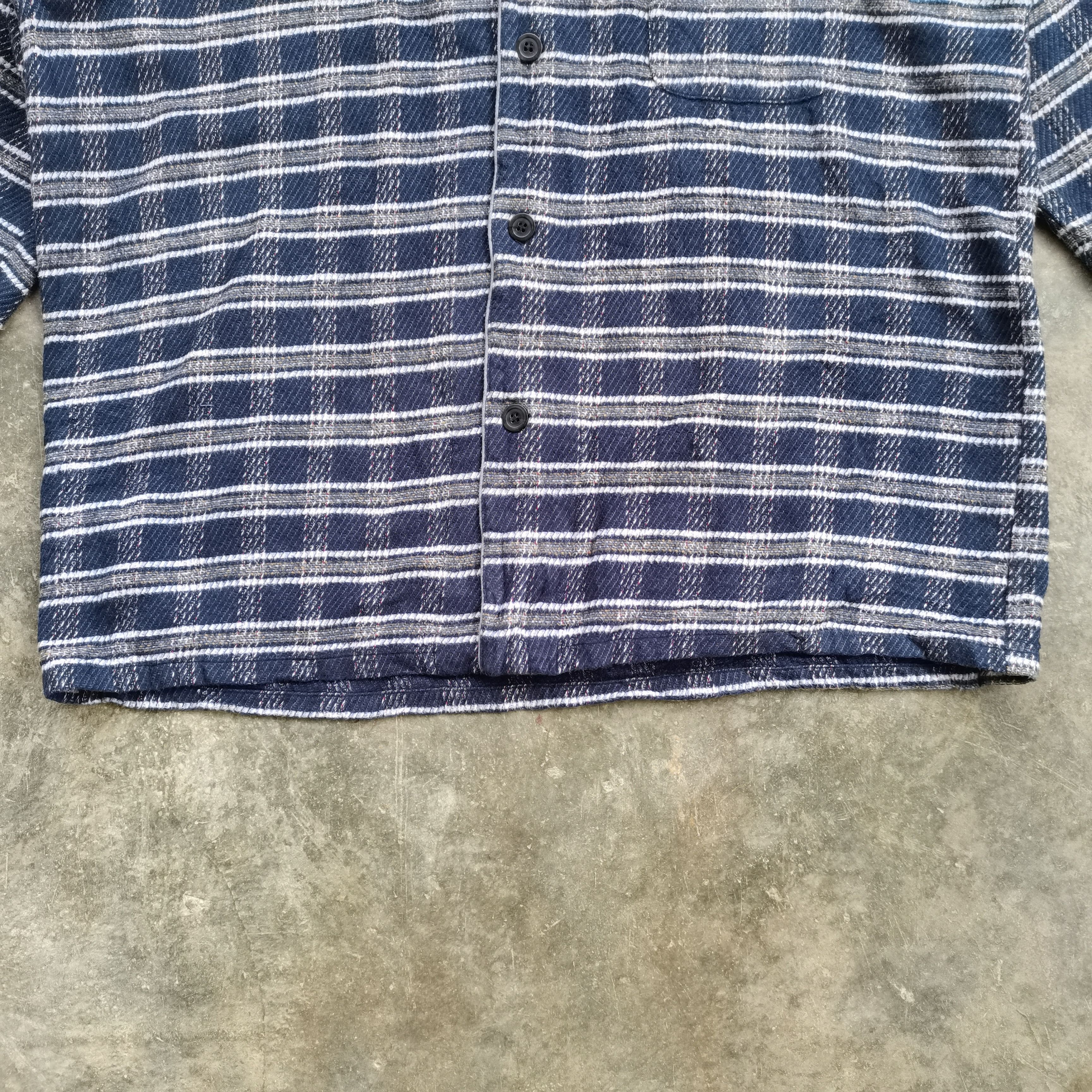 Homespun Knitwear × Renoma × Vintage Vintage RENOMA Plaid Stripes Button Up Knitwear Size US XXL / EU 58 / 5 - 3 Thumbnail