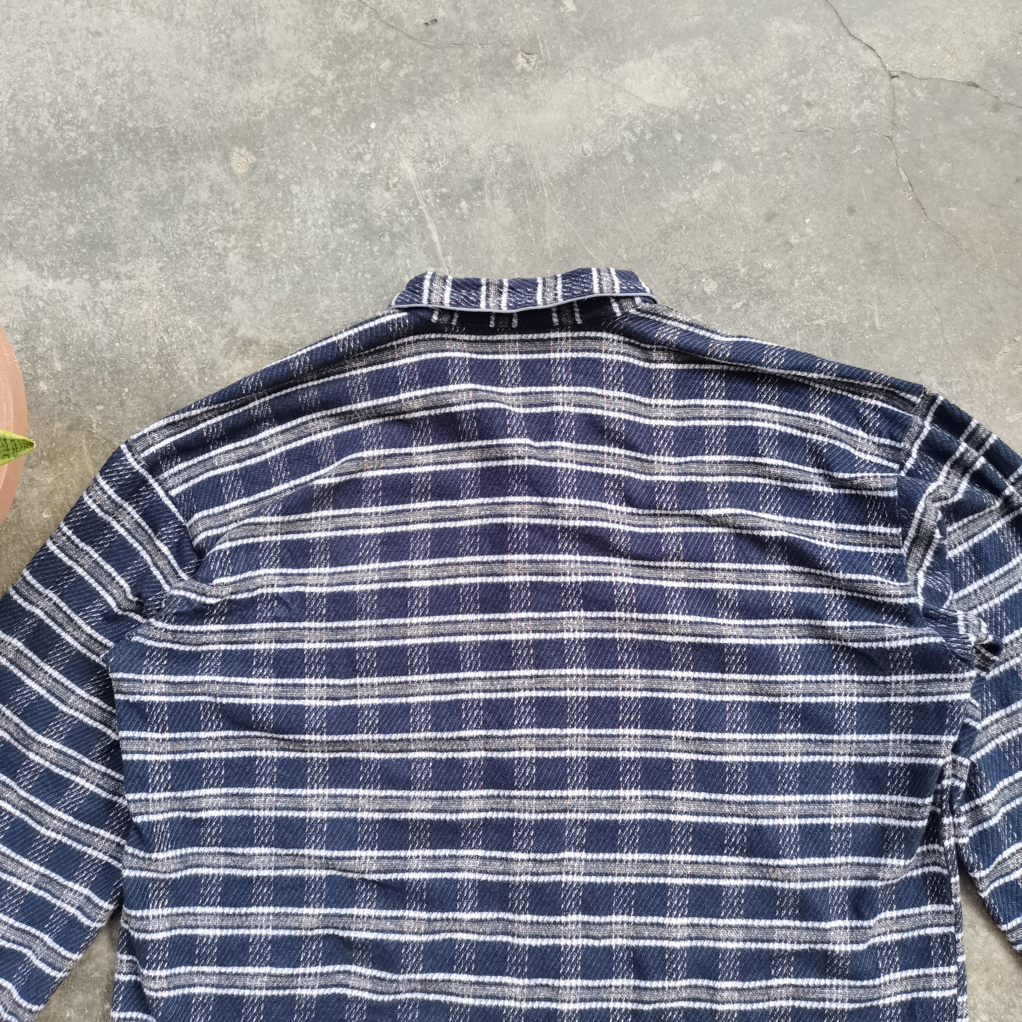 Homespun Knitwear × Renoma × Vintage Vintage RENOMA Plaid Stripes Button Up Knitwear Size US XXL / EU 58 / 5 - 7 Thumbnail
