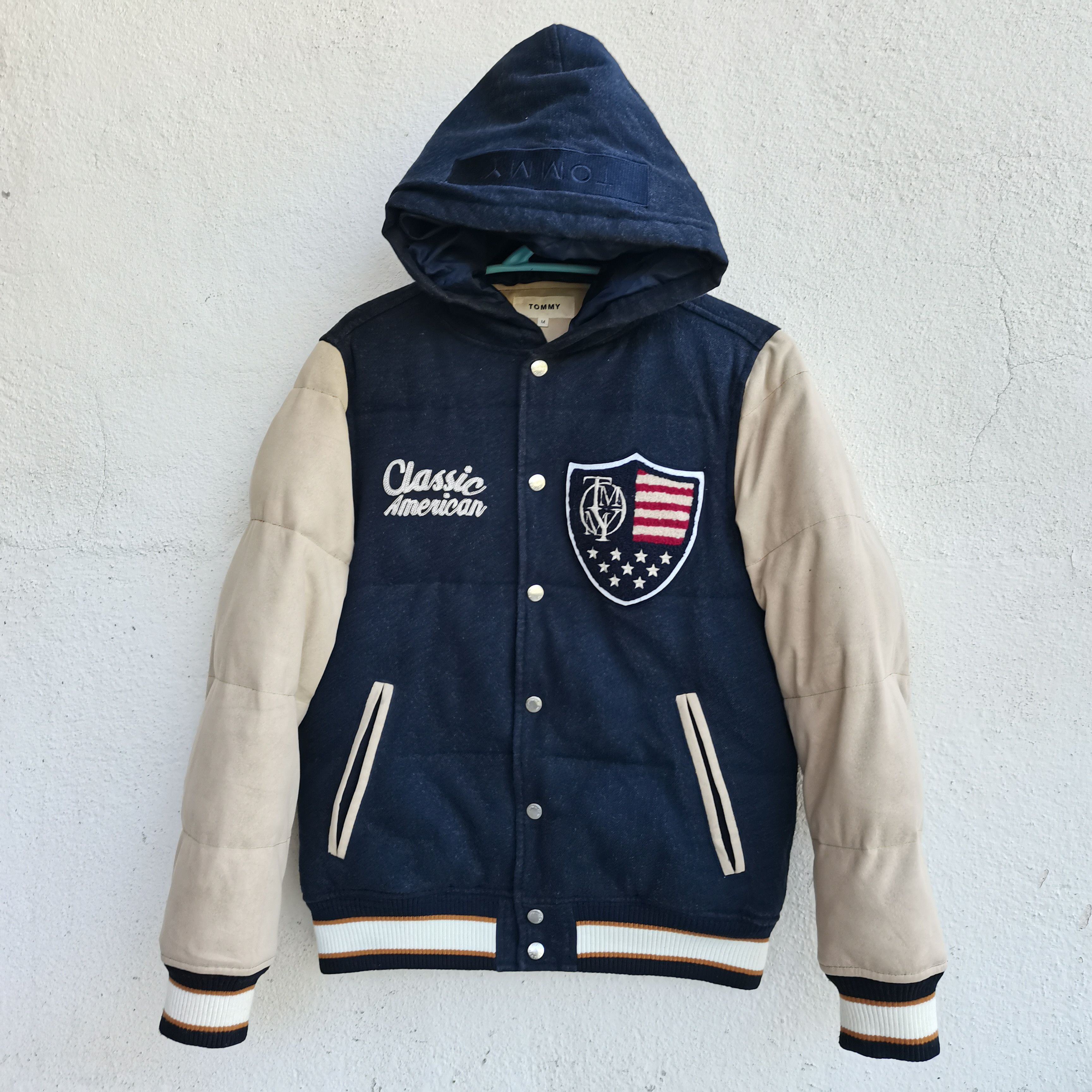 Tommy Hilfiger × Vintage Steals🔥Vintage TOMMY Varsity Hoodie Jacket Size US M / EU 48-50 / 2 - 1 Thumbnail