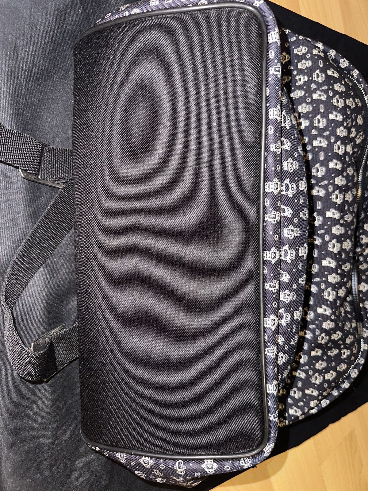 Yves Saint Laurent YSL City Robot-Print Canvas Backpack Size ONE SIZE - 5 Thumbnail