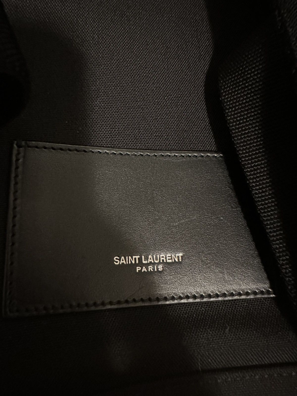 Yves Saint Laurent YSL City Robot-Print Canvas Backpack Size ONE SIZE - 8 Thumbnail