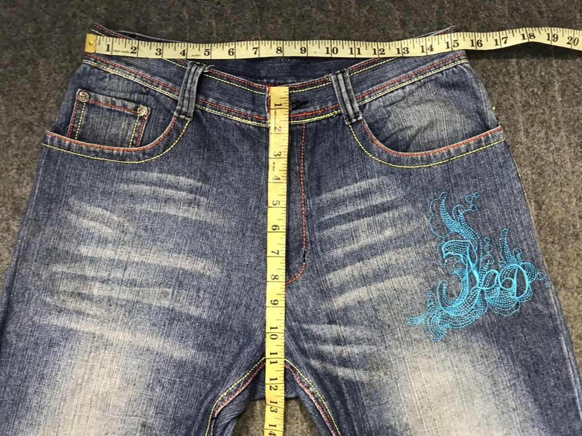 Artful Dodger Sukajan Jeans Artful Dodger Embroidery Koi Dragon Fish Size US 31 - 12 Thumbnail