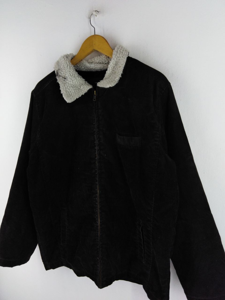 Japanese Brand JOKER CLOTHING ZIPPER BLACK CORDUROY JACKET Size US L / EU 52-54 / 3 - 7 Thumbnail