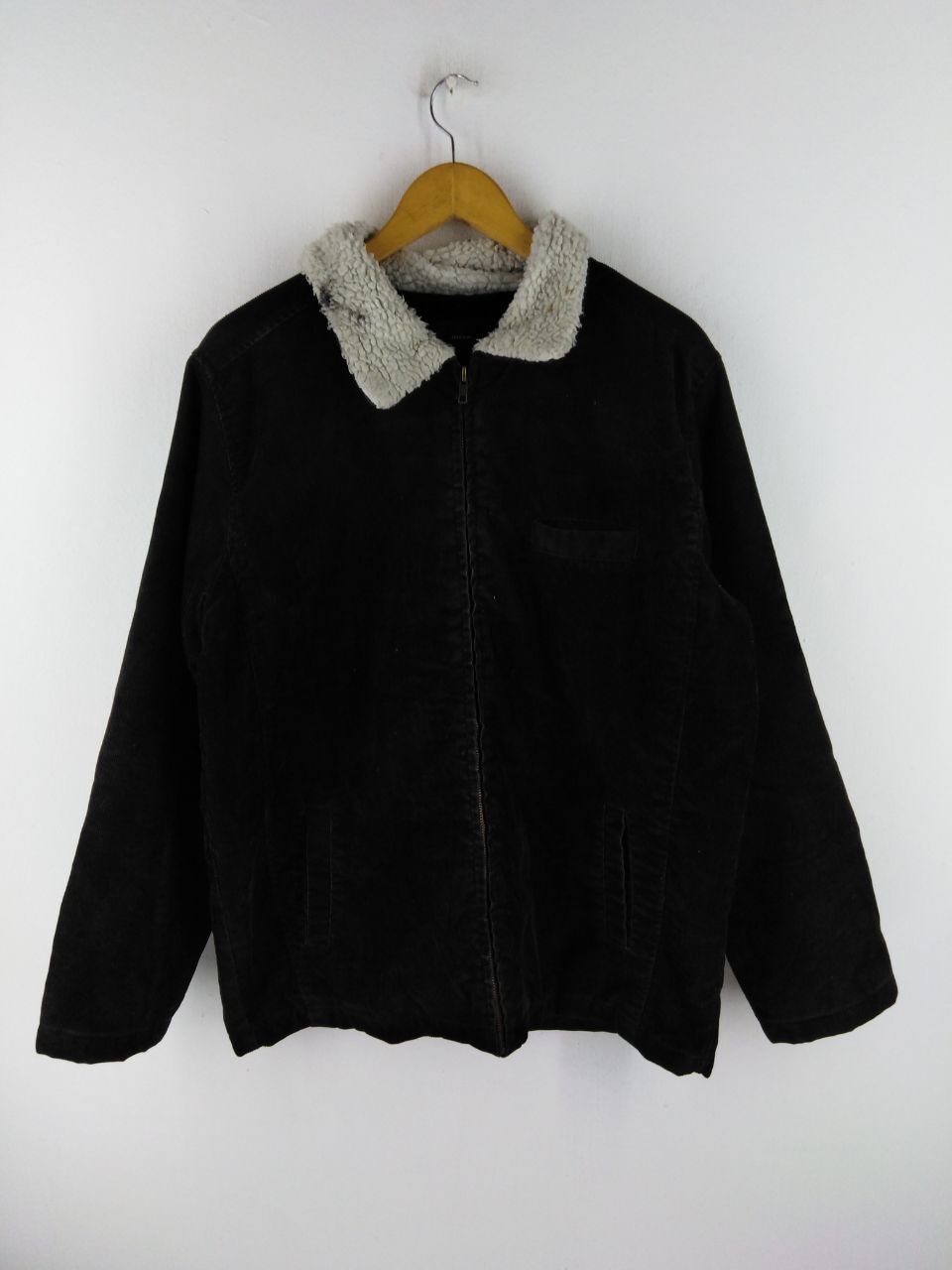 Japanese Brand JOKER CLOTHING ZIPPER BLACK CORDUROY JACKET Size US L / EU 52-54 / 3 - 1 Thumbnail