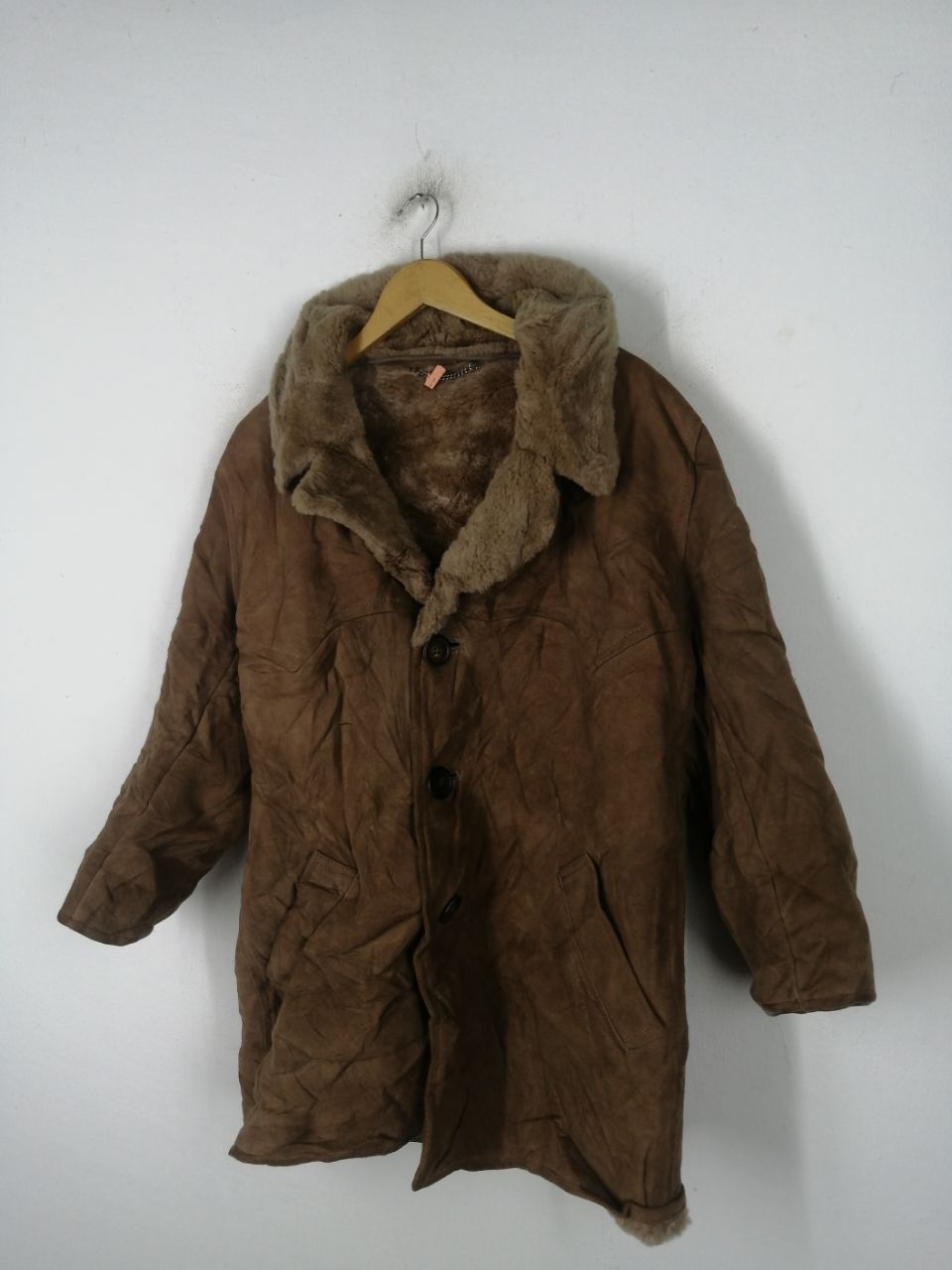Genuine Leather × Vintage Vintage Pure Lambskin Winter Coat Size US M / EU 48-50 / 2 - 2 Thumbnail