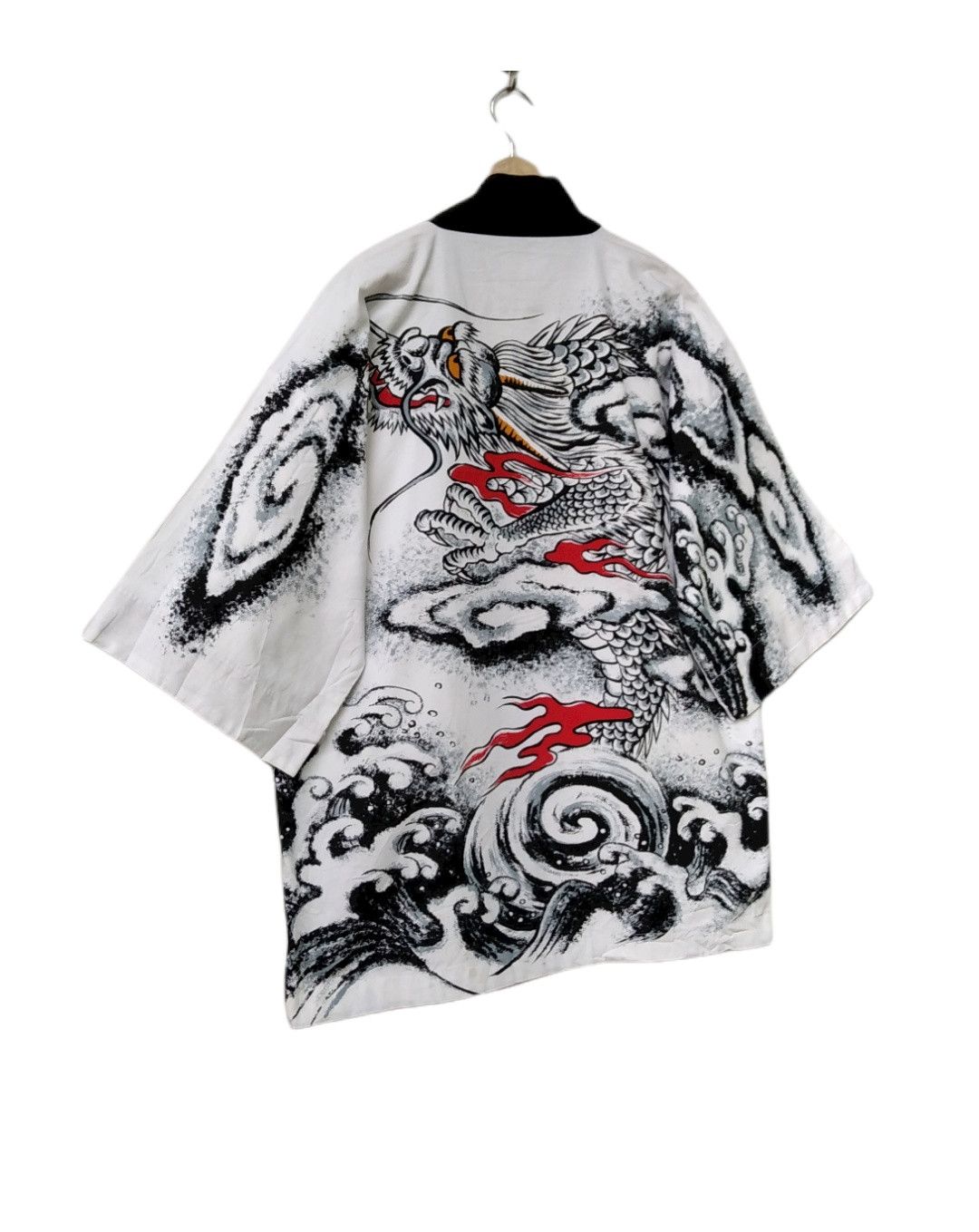 Vintage Limited🔥Silk Kimono Japan Dragon Over Print Style Size US L / EU 52-54 / 3 - 3 Thumbnail