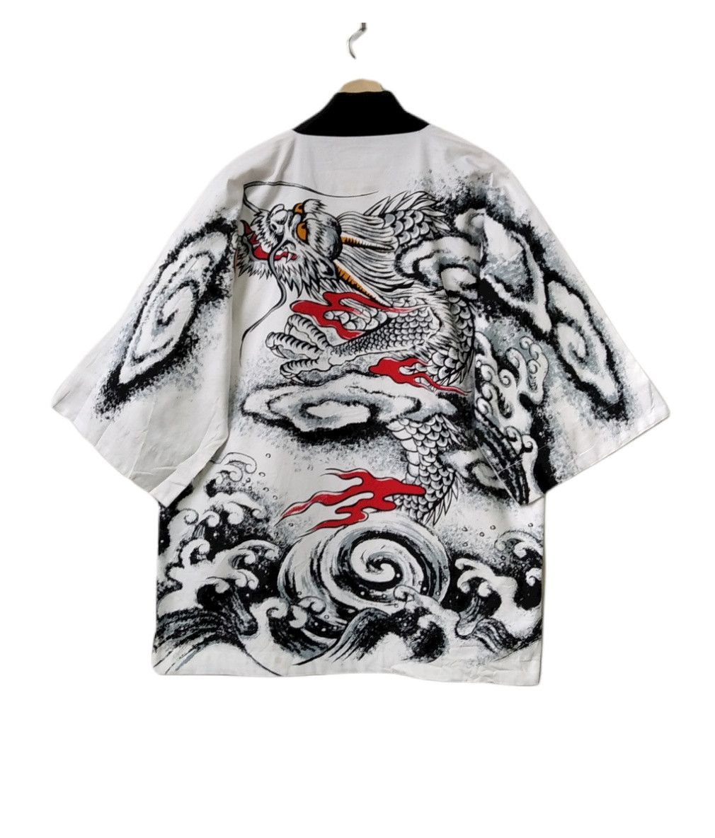 Vintage Limited🔥Silk Kimono Japan Dragon Over Print Style Size US L / EU 52-54 / 3 - 1 Thumbnail