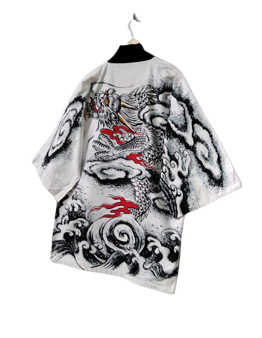 Vintage Limited🔥Silk Kimono Japan Dragon Over Print Style Size US L / EU 52-54 / 3 - 2 Thumbnail