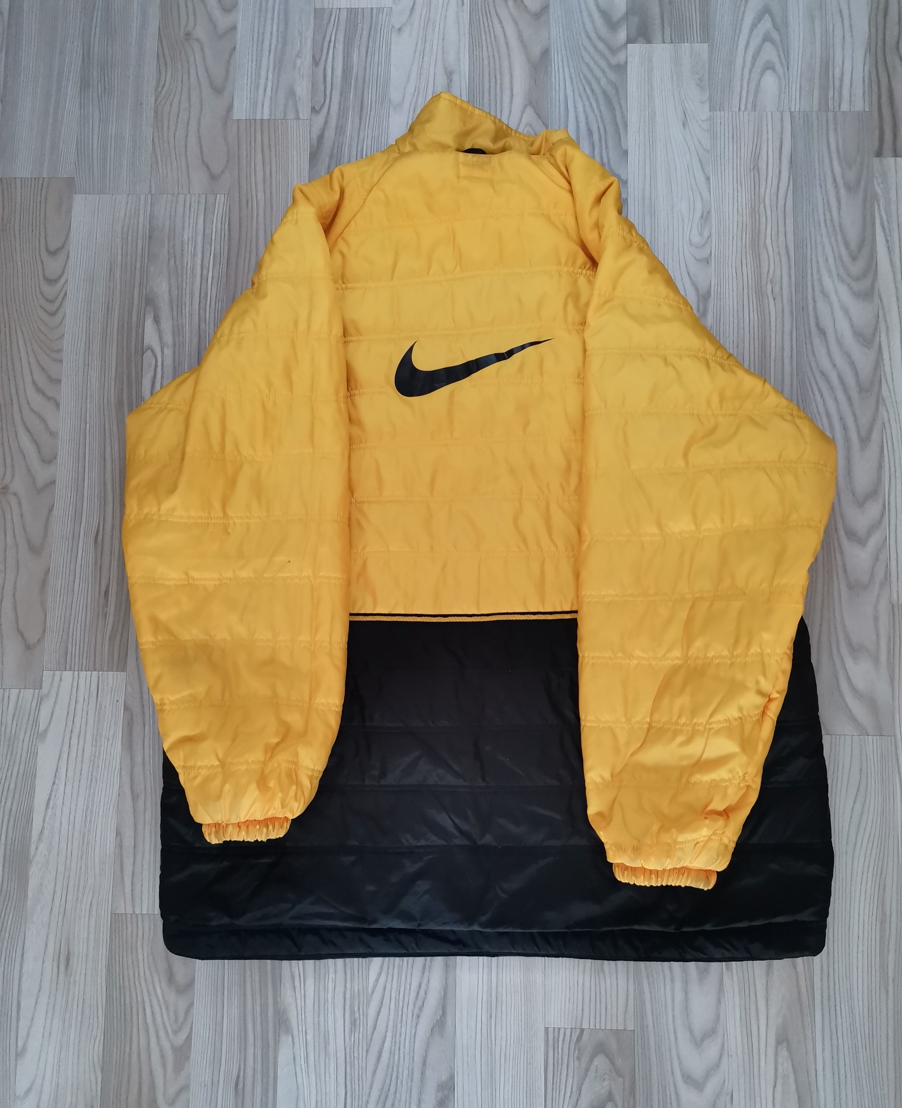 image of Nike & Borussia Dortmund Reversible Vintage 90's Jacket in Black/Yellow, Men's (Size 2XL)