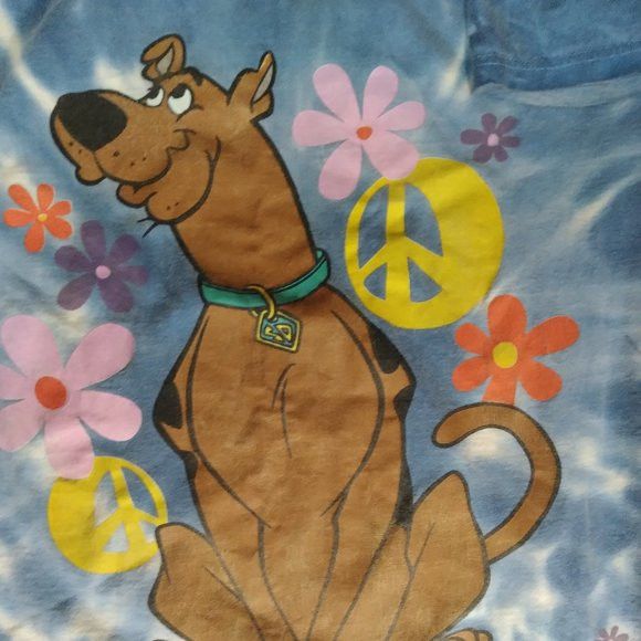 Cartoon Network × Other × Vintage Vintage Cartoon Network Scooby Doo Freeze Tie Dye T-Shirt Size US XL / EU 56 / 4 - 3 Thumbnail
