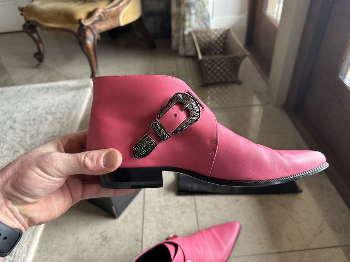 Saint Laurent Paris Grail SS14 Saint Laurent Duckies Pink double buckle Hedi Size US 7 / EU 40 - 10 Thumbnail