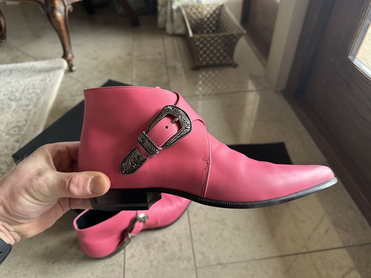 Saint Laurent Paris Grail SS14 Saint Laurent Duckies Pink double buckle Hedi Size US 7 / EU 40 - 5 Thumbnail