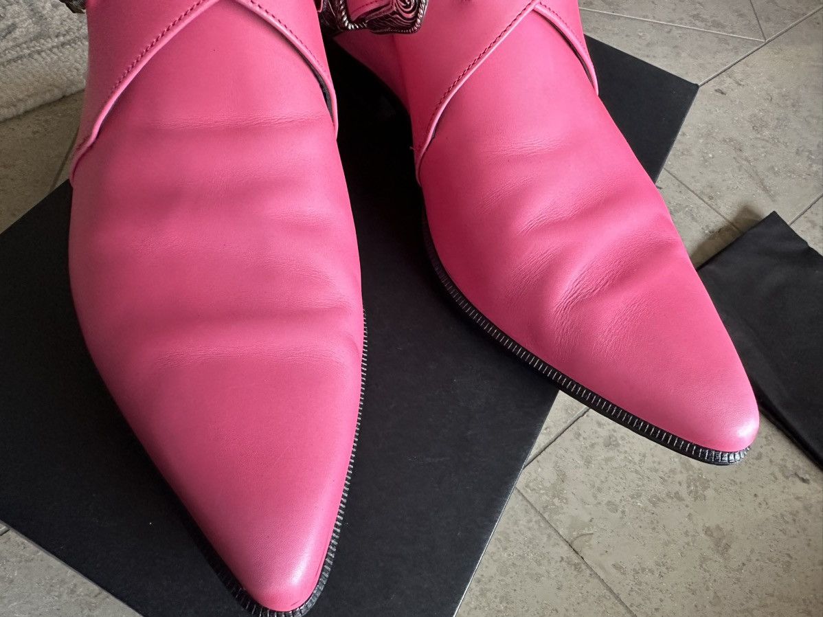 Saint Laurent Paris Grail SS14 Saint Laurent Duckies Pink double buckle Hedi Size US 7 / EU 40 - 24 Thumbnail