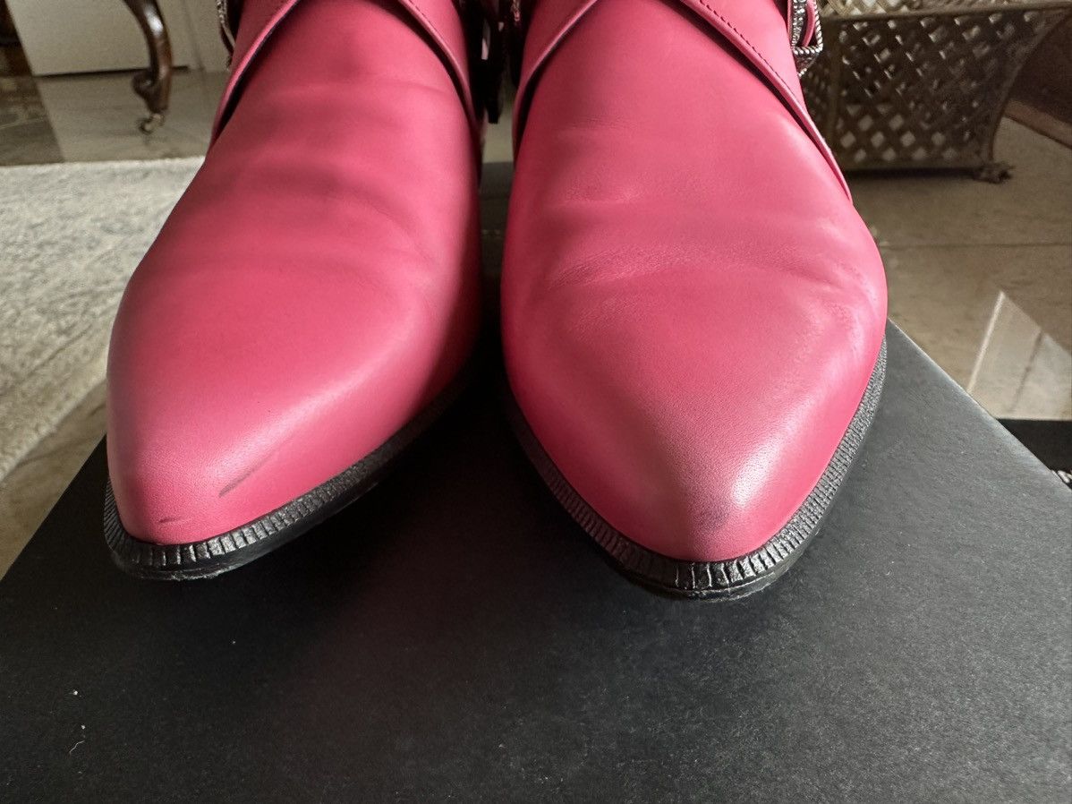Saint Laurent Paris Grail SS14 Saint Laurent Duckies Pink double buckle Hedi Size US 7 / EU 40 - 19 Thumbnail