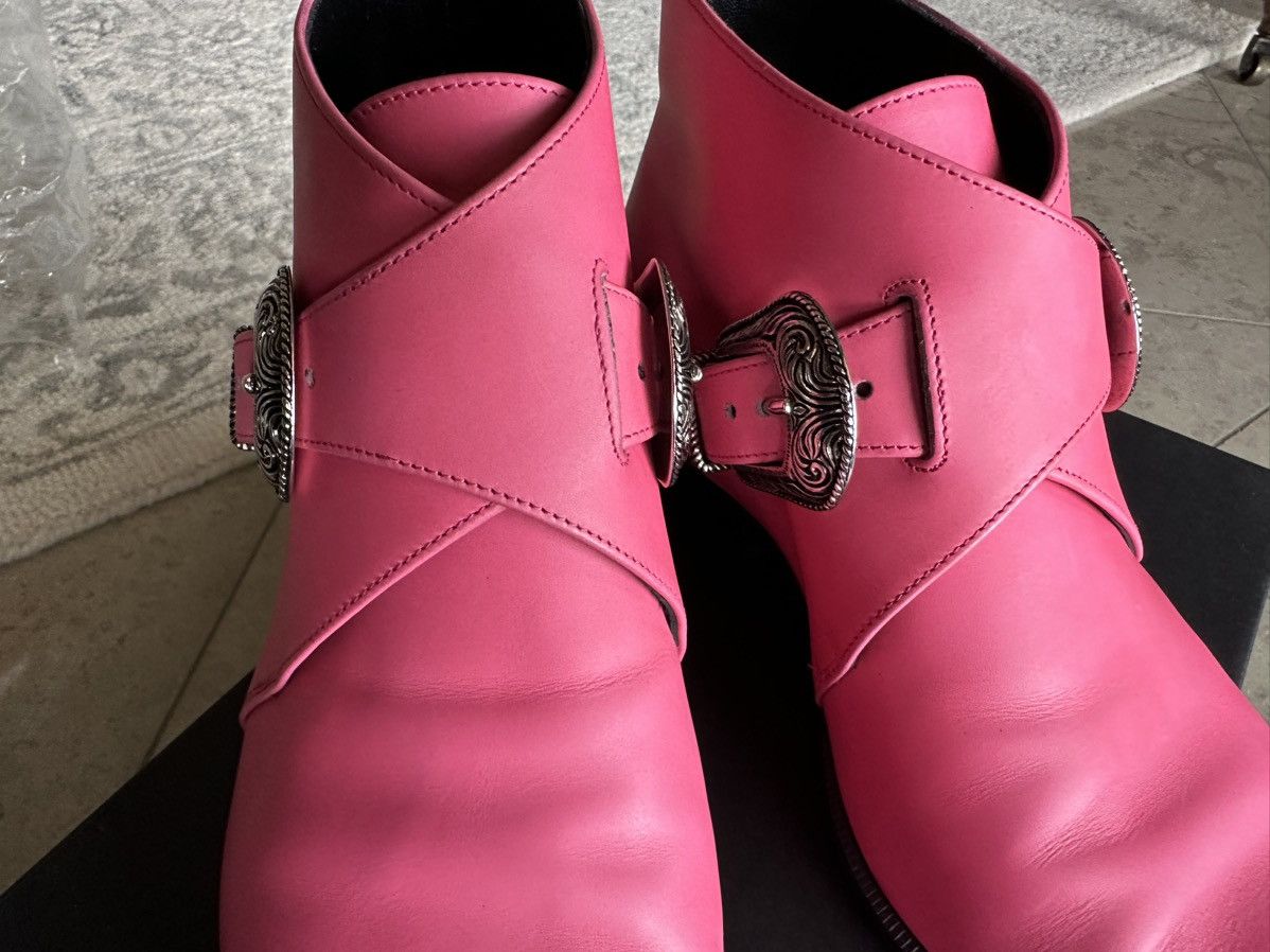 Saint Laurent Paris Grail SS14 Saint Laurent Duckies Pink double buckle Hedi Size US 7 / EU 40 - 23 Thumbnail