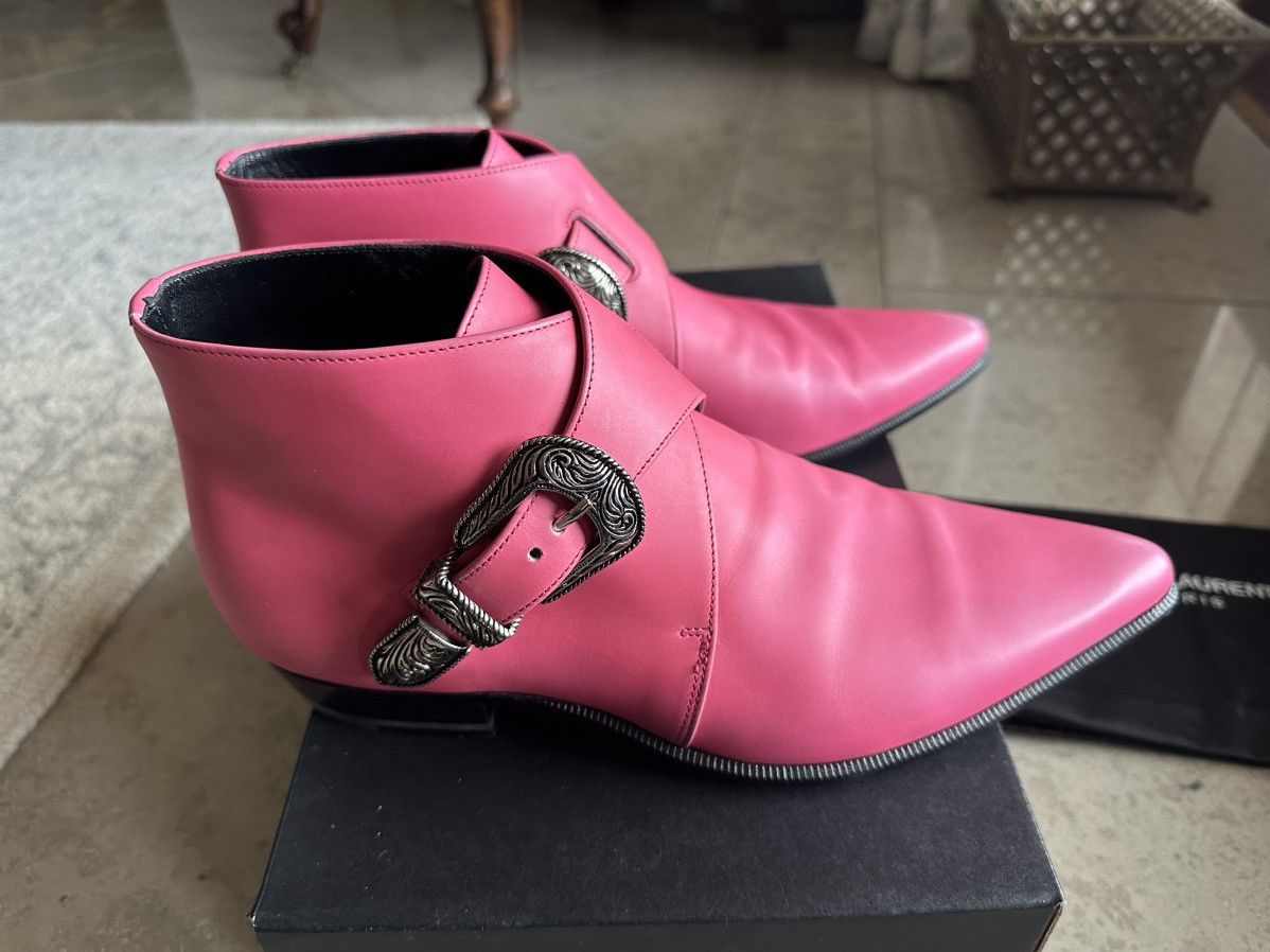 Saint Laurent Paris Ss14 Western Leather Duckies Boots | Grailed