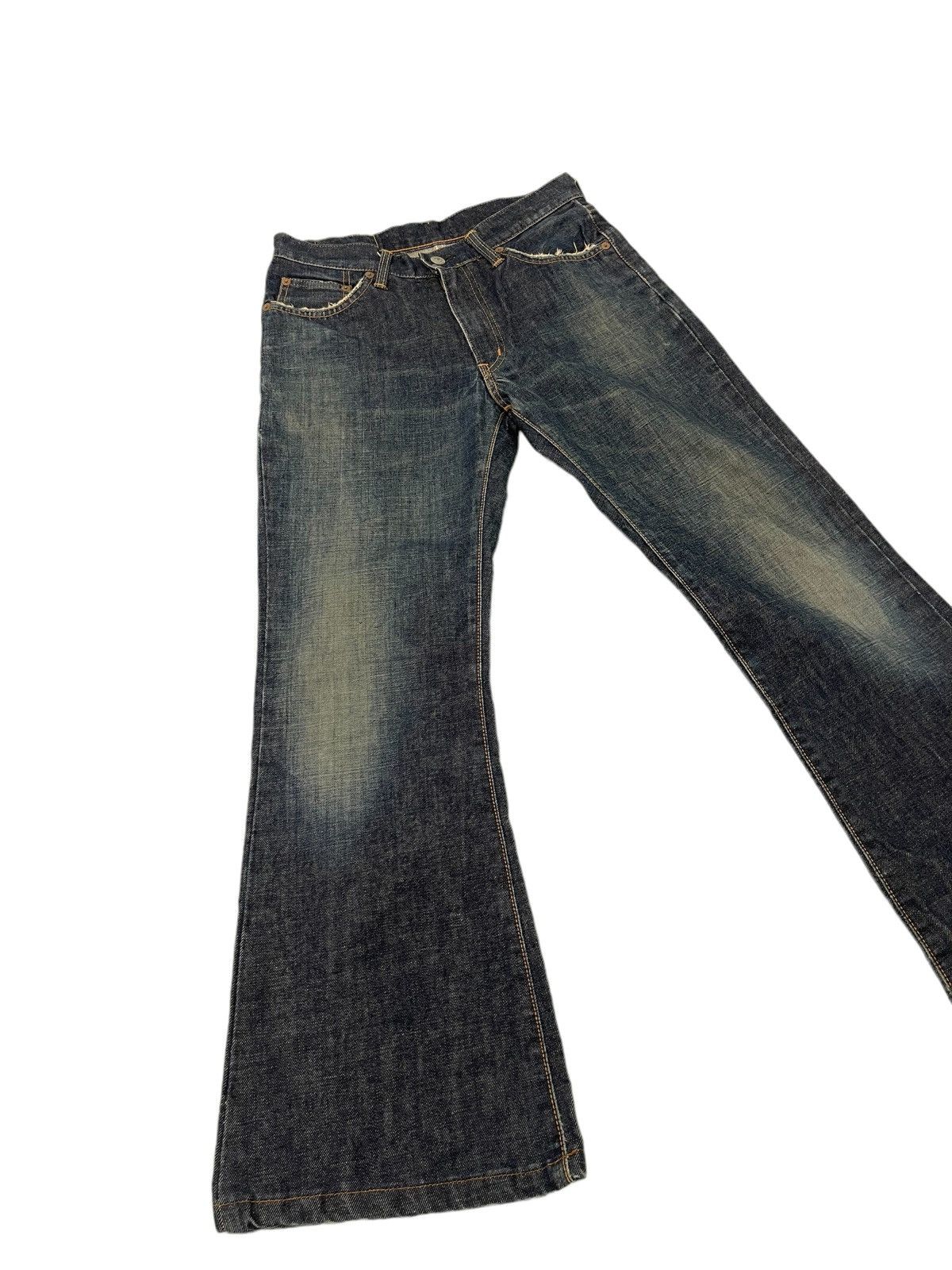 Edwin Flare Jeans Edwin Japan Denim Bell Bottom 1🟦4 Size US 29 - 2 Thumbnail