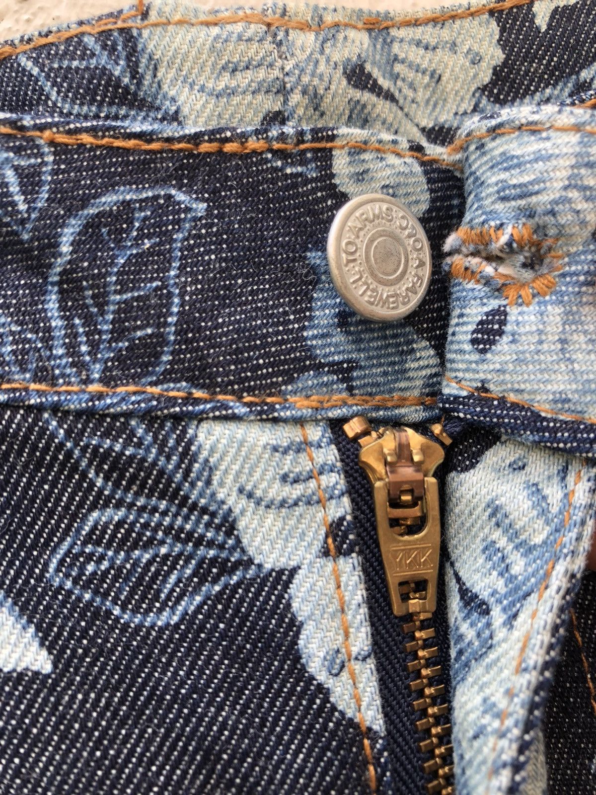 Hysteric Glamour Vintage Ozone Community Japan Butterfly Denim Flare Jeans Size US 29 - 5 Thumbnail