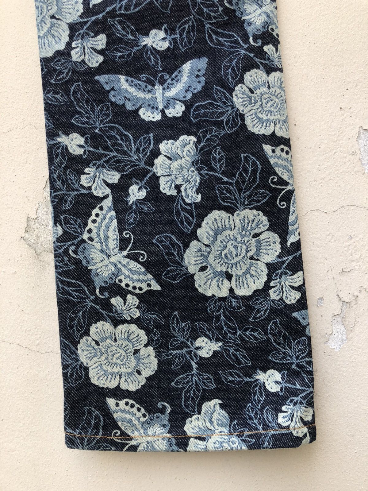 Hysteric Glamour Vintage Ozone Community Japan Butterfly Denim Flare Jeans Size US 29 - 20 Thumbnail