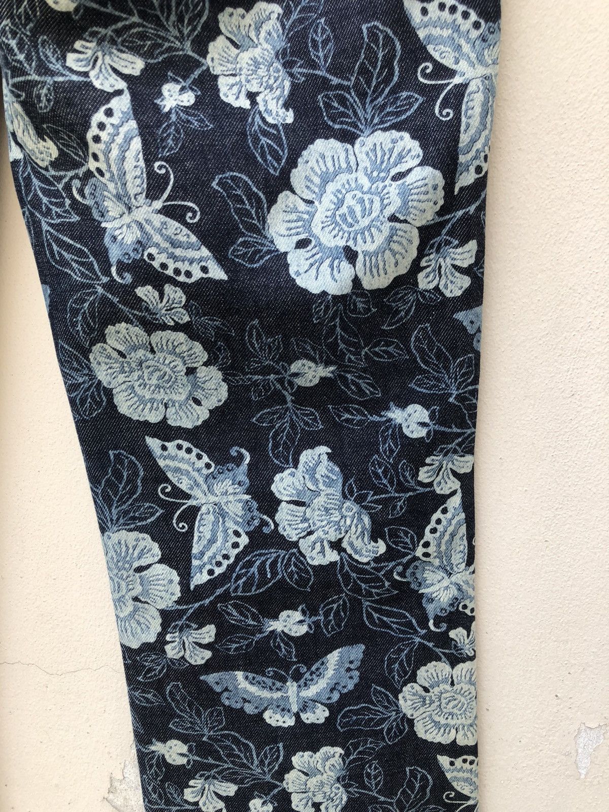 Hysteric Glamour Vintage Ozone Community Japan Butterfly Denim Flare Jeans Size US 29 - 19 Thumbnail