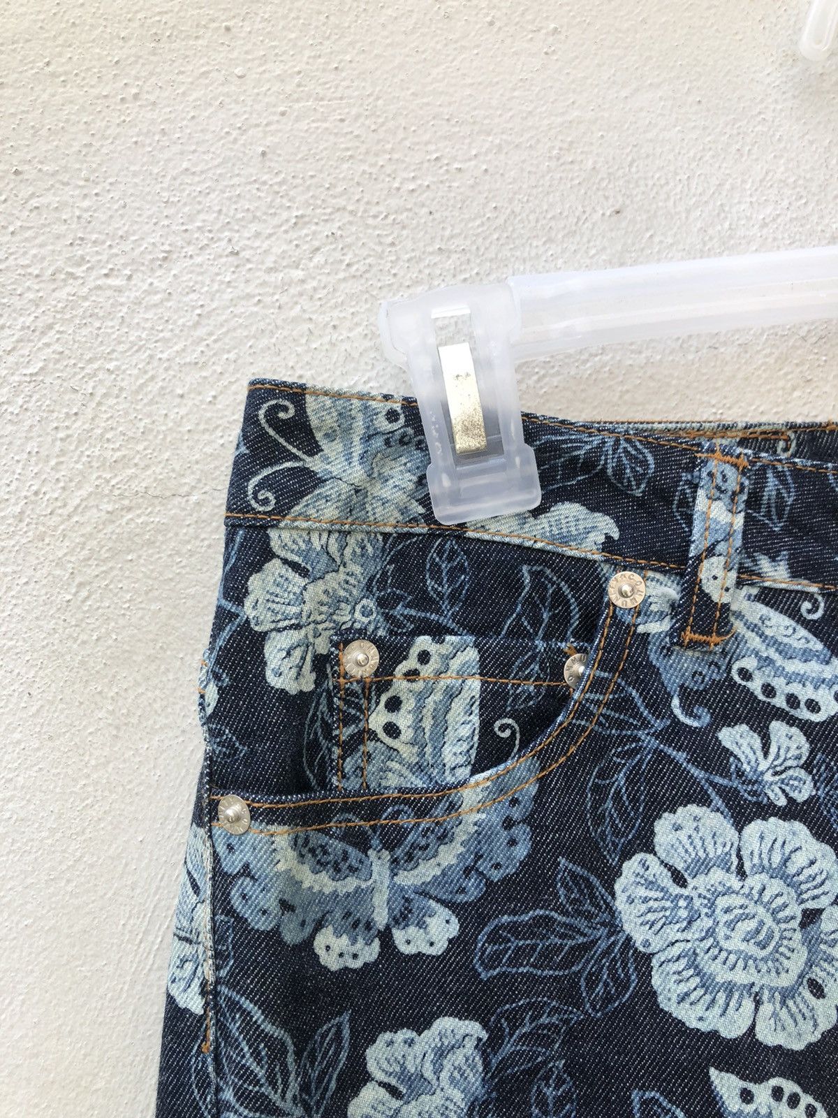 Hysteric Glamour Vintage Ozone Community Japan Butterfly Denim Flare Jeans Size US 29 - 4 Thumbnail