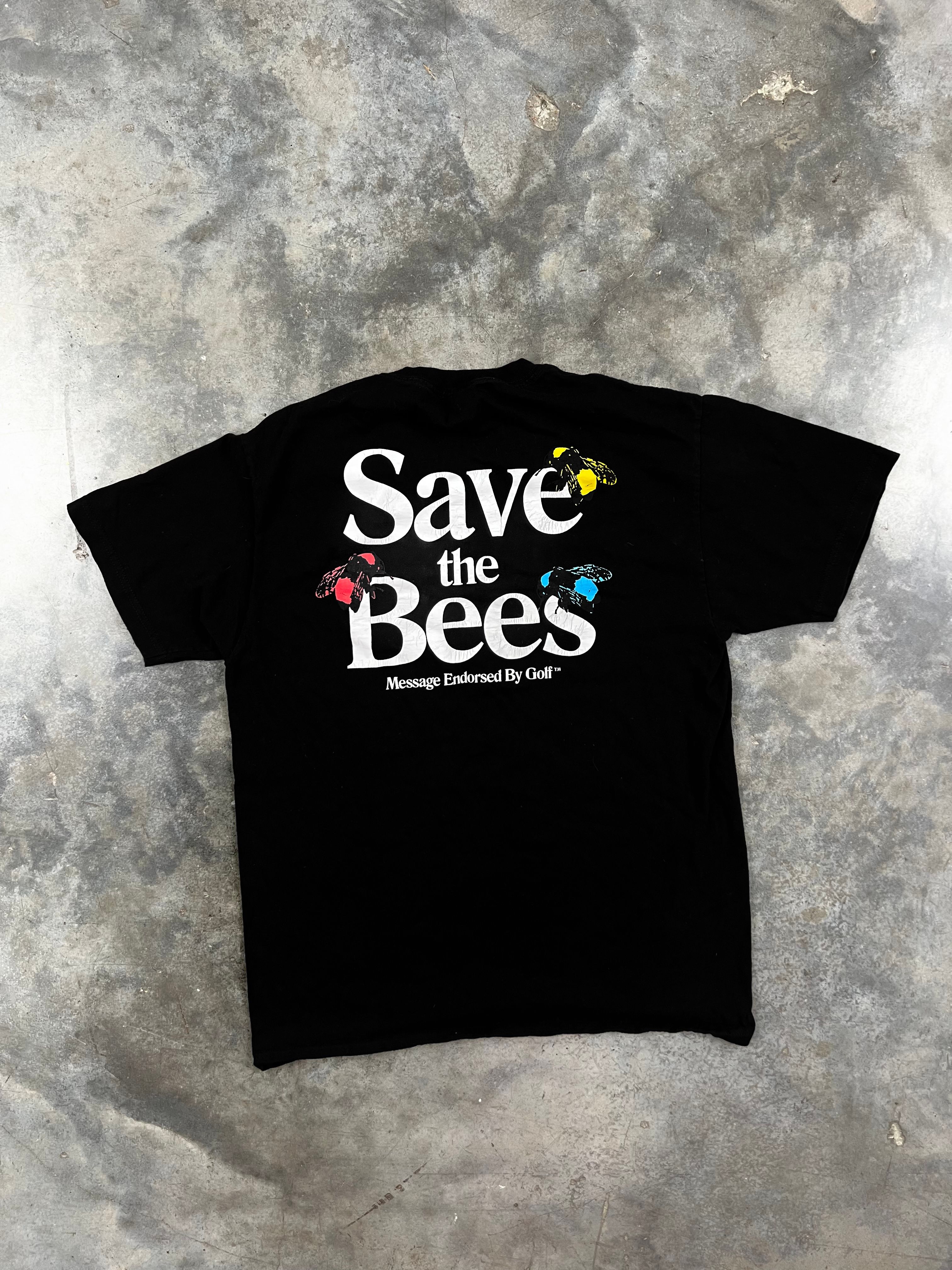 Pre-owned Golf Wang Save The Bees Logo Tee Black Large