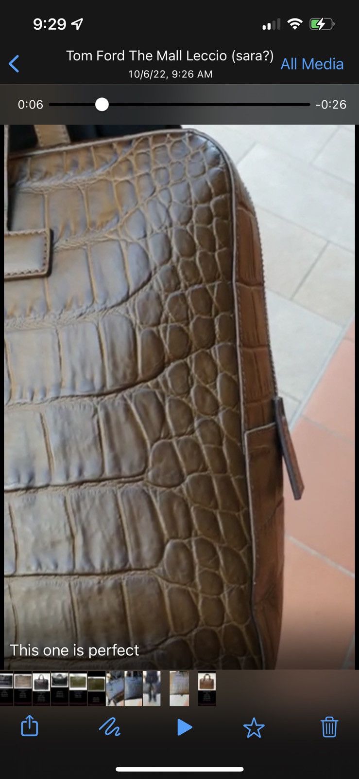 Tom Ford Alligator Briefcase in Brown Size ONE SIZE - 3 Thumbnail