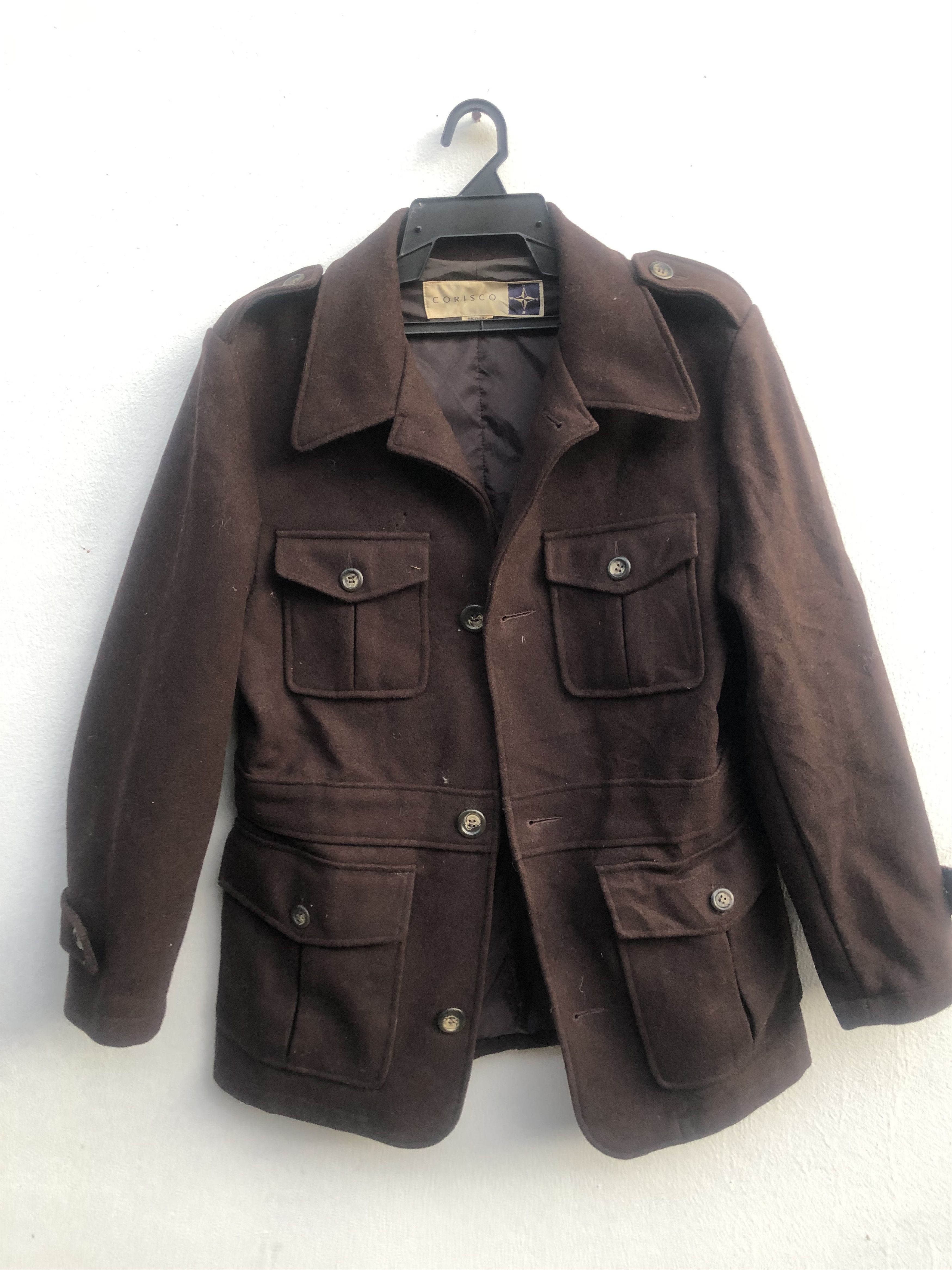 image of Vintage Corisco Japanese Designer Fashion Style Jacket in Coco Brown, Men's (Size Medium)