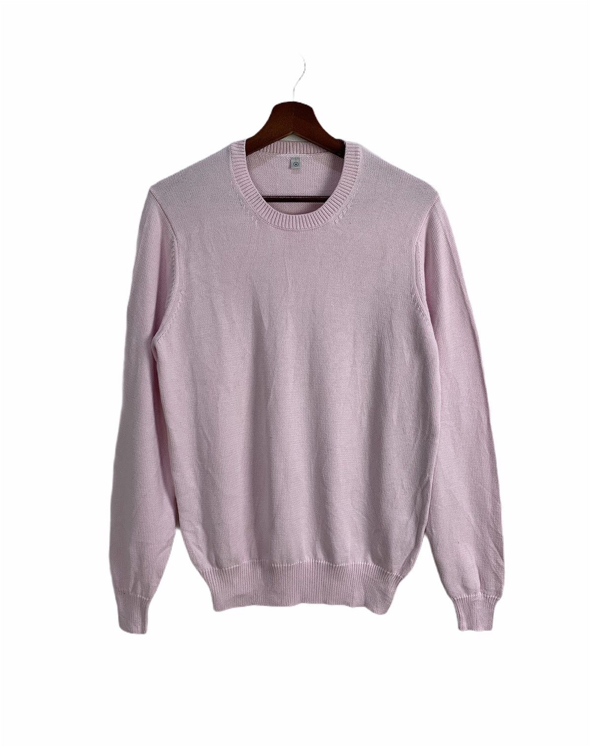 UNIQLO Vintage Plain Pink Crewneck Knitwear Sweater Jumper