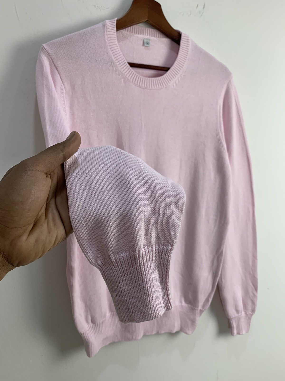 Japanese Brand × Uniqlo UNIQLO Vintage Plain Pink Crewneck Knitwear Sweater Jumper Size US M / EU 48-50 / 2 - 8 Thumbnail