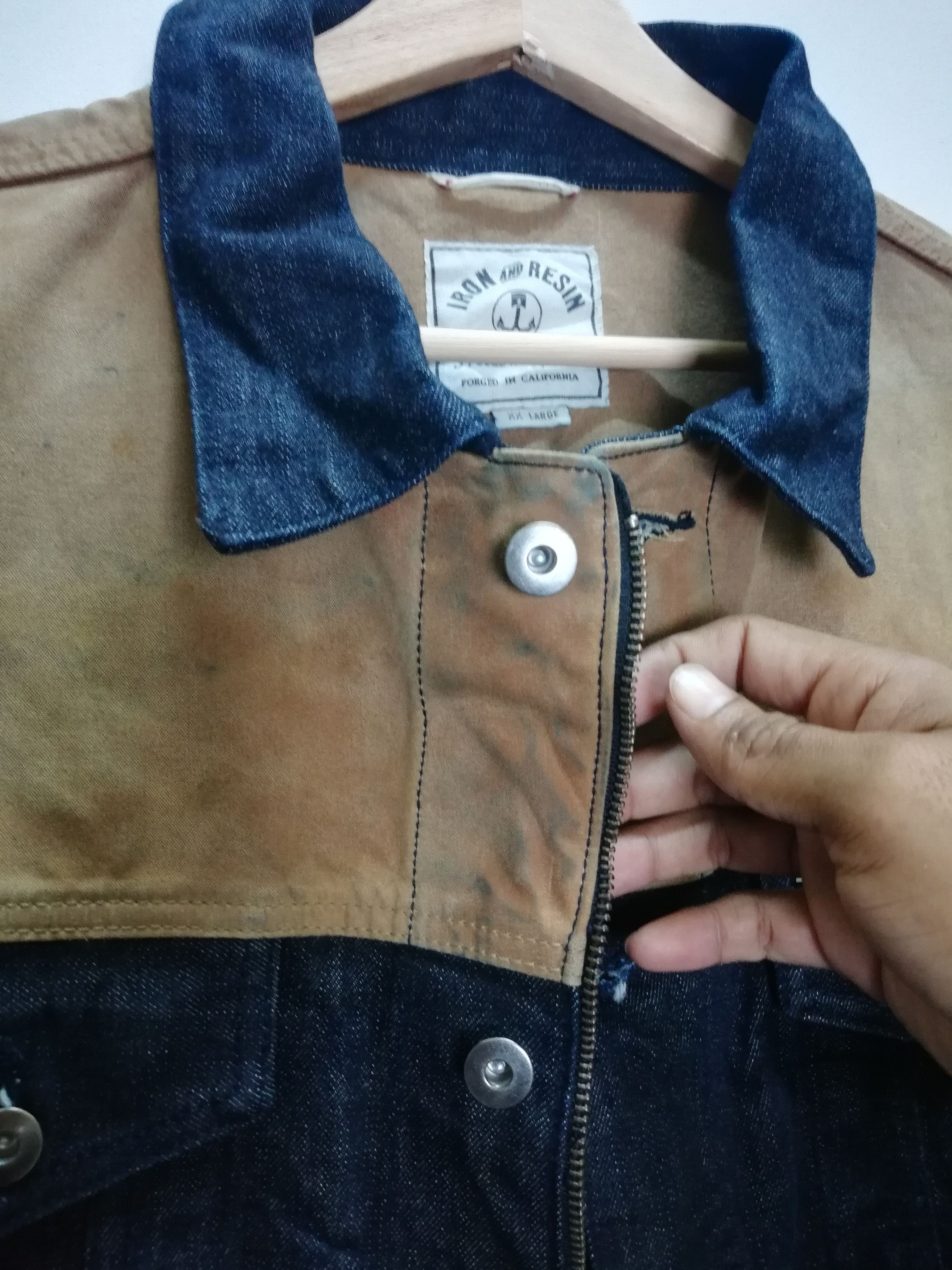 Handmade × Iron & Resin Iron And resin Freedom Rider Vest denim USA Size US XXL / EU 58 / 5 - 10 Thumbnail