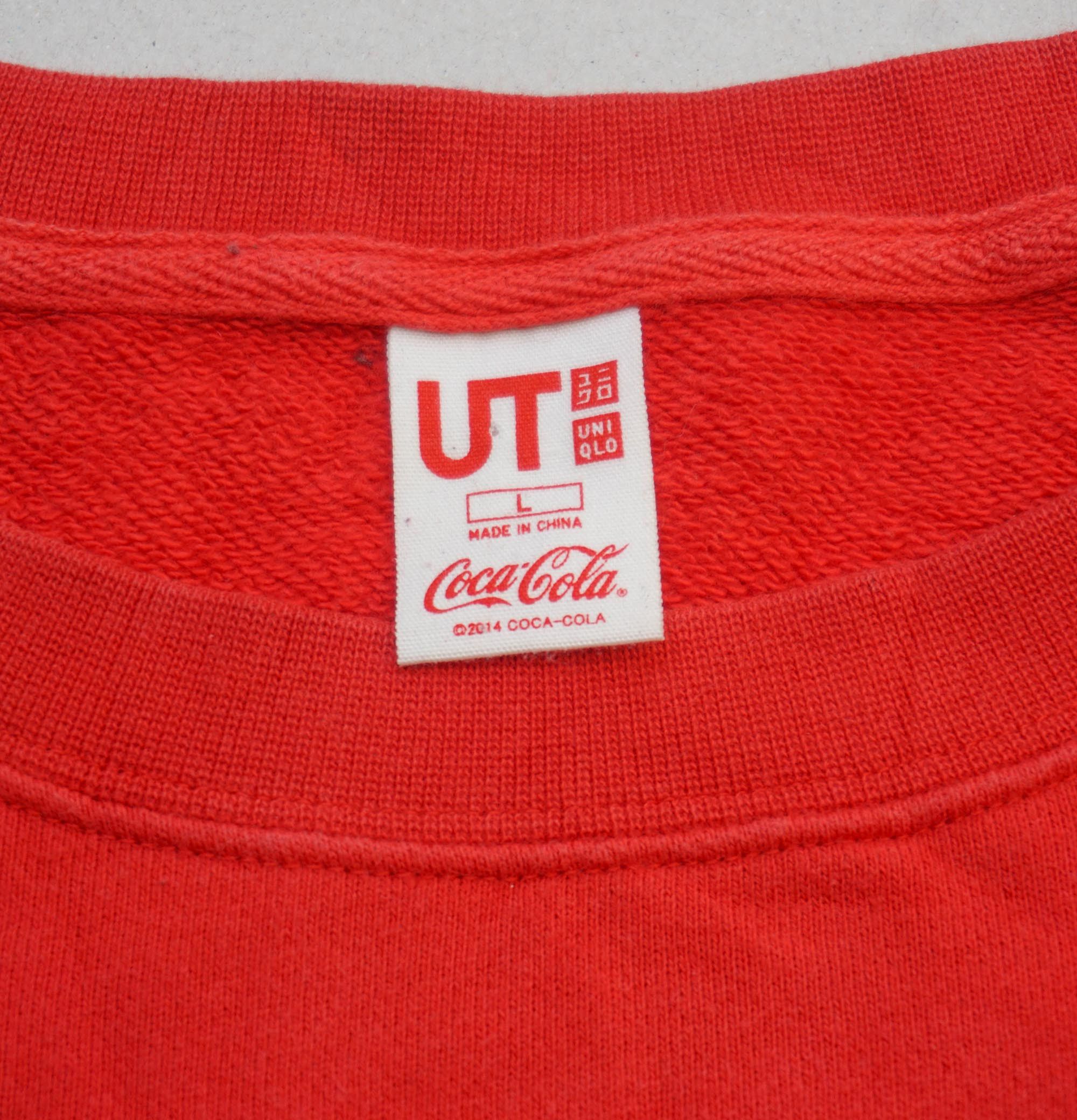 Coca Cola UNIQLO x COCA COLA Spellout Graphic Crewneck Sweatshirt Size US L / EU 52-54 / 3 - 4 Thumbnail