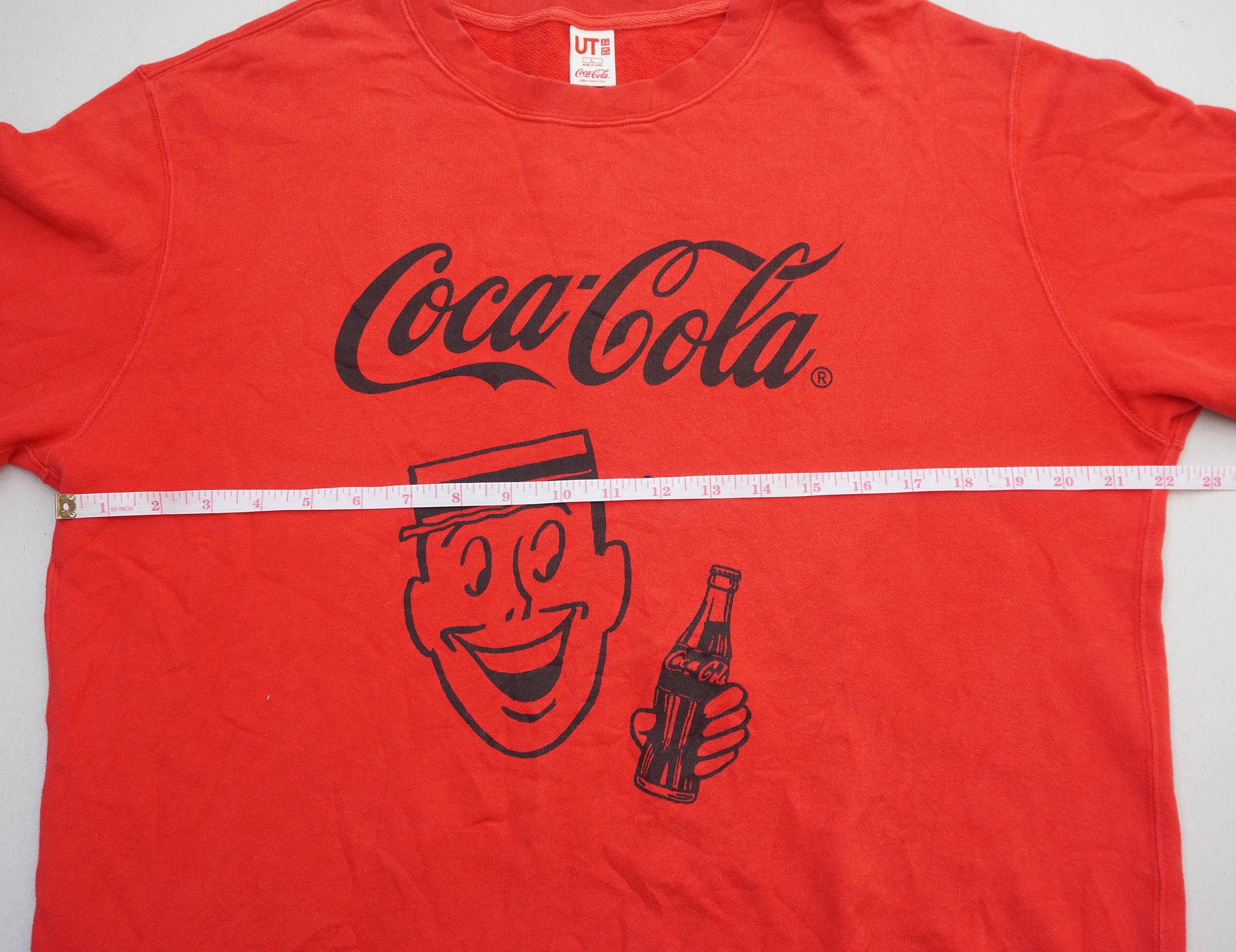 Coca Cola UNIQLO x COCA COLA Spellout Graphic Crewneck Sweatshirt Size US L / EU 52-54 / 3 - 7 Thumbnail