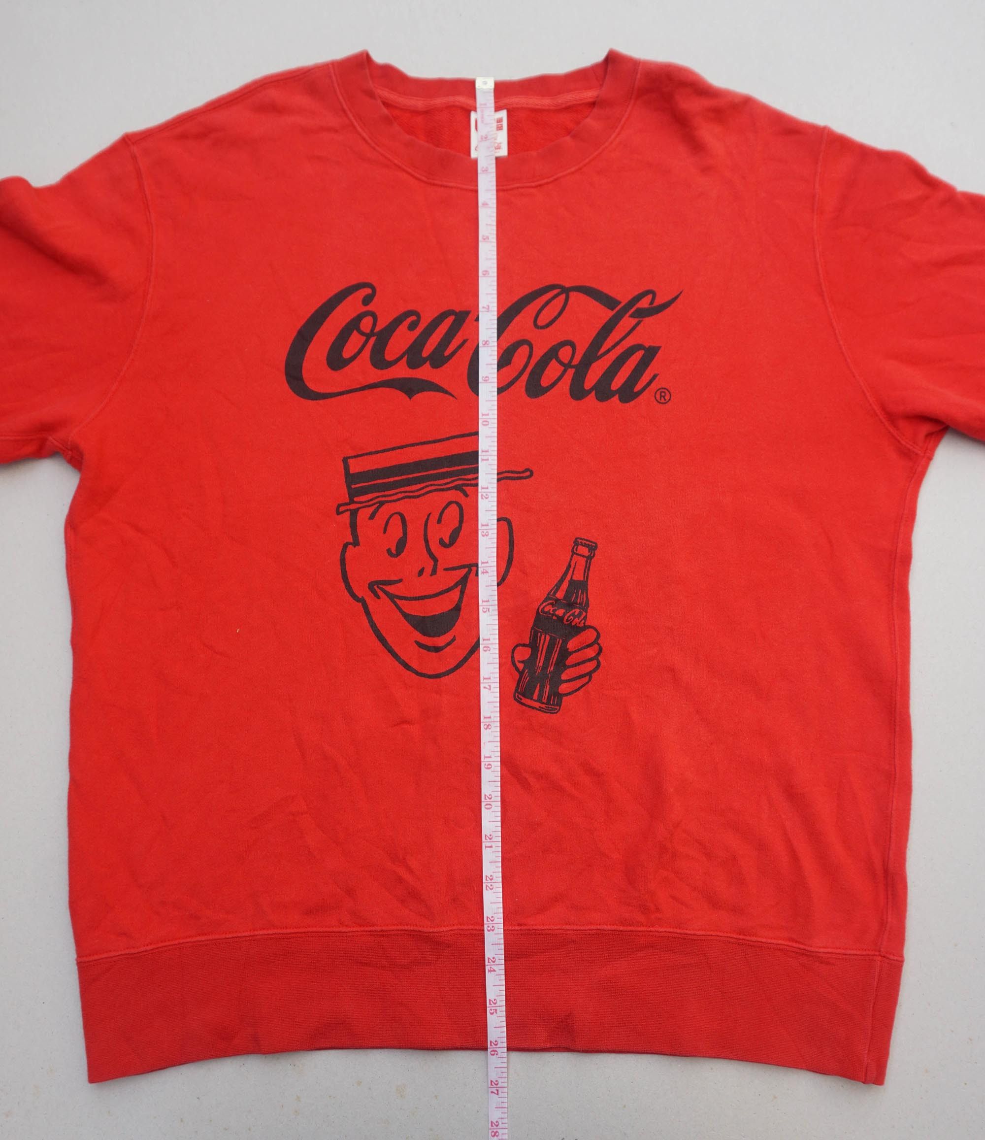 Coca Cola UNIQLO x COCA COLA Spellout Graphic Crewneck Sweatshirt Size US L / EU 52-54 / 3 - 8 Thumbnail