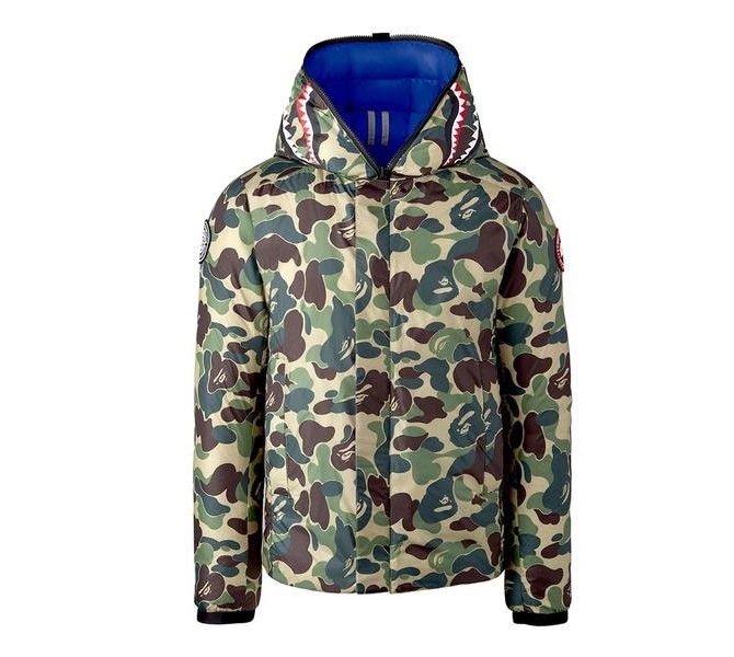 Bape × Canada Goose Bape Concepts ABC Camo Crofton Shark Hoodie Men Size US XL / EU 56 / 4 - 3 Thumbnail