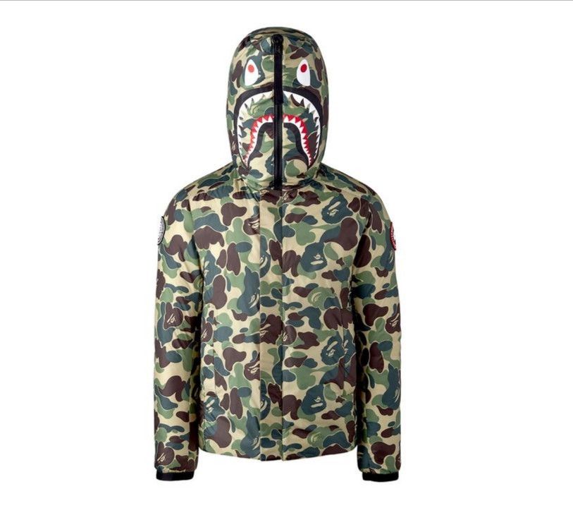 Bape × Canada Goose Bape Concepts ABC Camo Crofton Shark Hoodie Men Size US XL / EU 56 / 4 - 1 Thumbnail