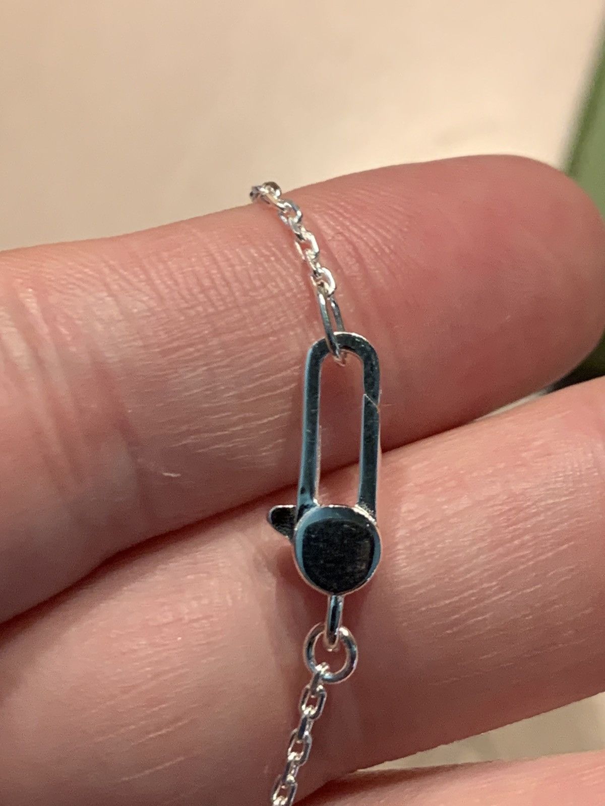 Designer × Gucci × Sterling Silver *RARE* New Gucci Sterling Silver Square Logo Necklace Size ONE SIZE - 4 Thumbnail