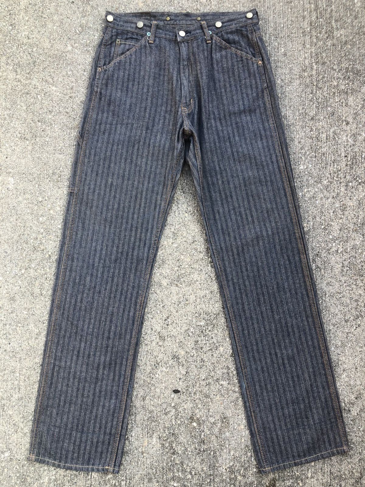Hysteric Glamour Vintage Hysteric Glamour Japan HBT Striped Work Pant Size US 31 - 1 Thumbnail