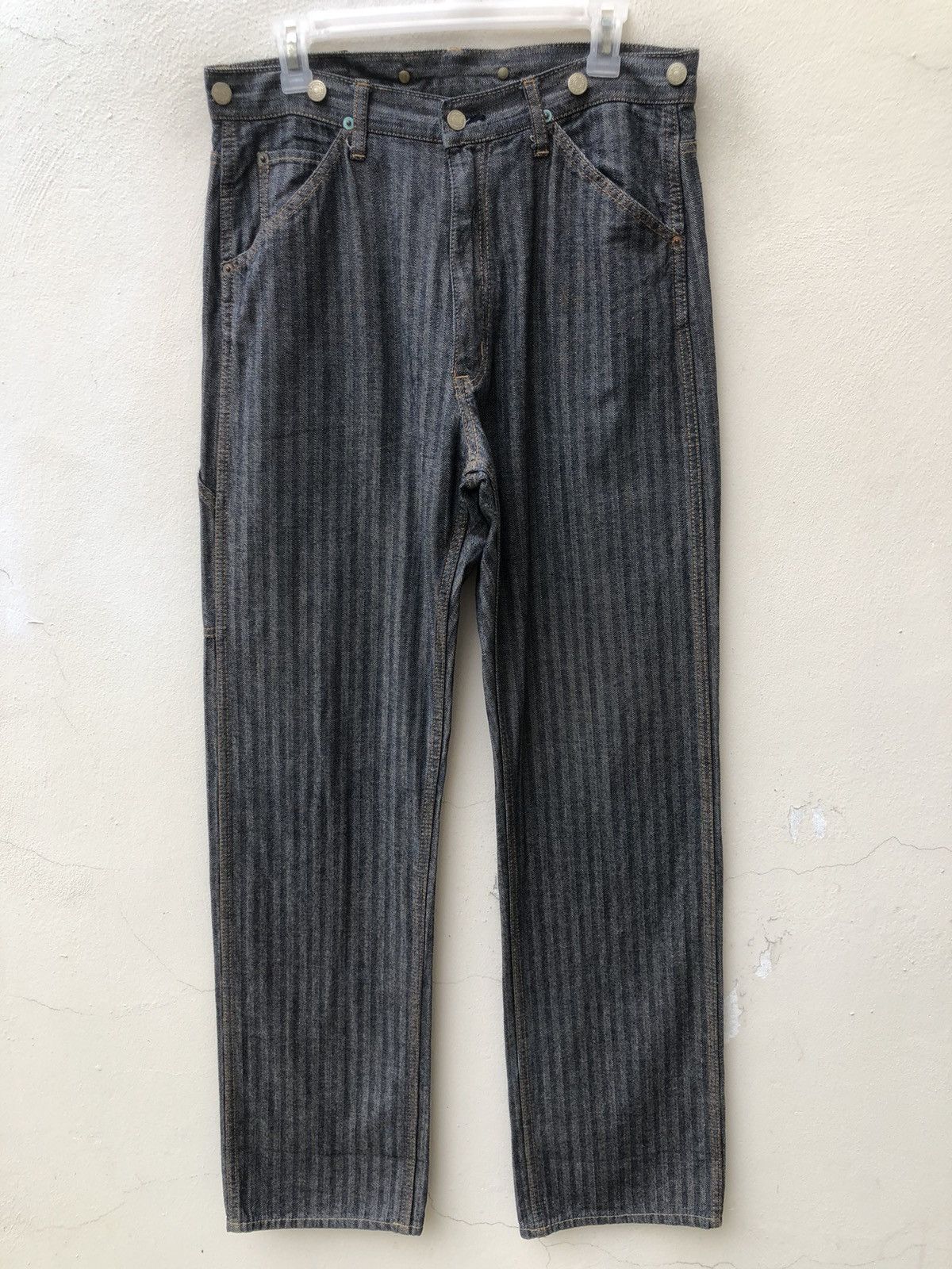 Hysteric Glamour Vintage Hysteric Glamour Japan HBT Striped Work Pant Size US 31 - 3 Thumbnail