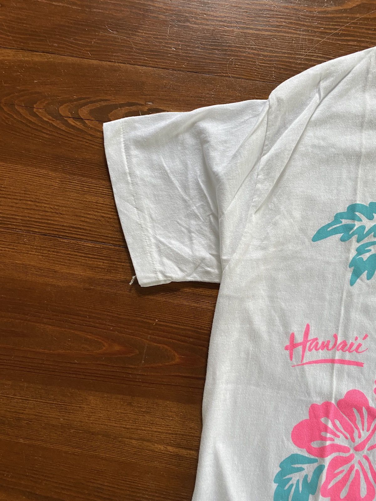 Vintage Vintage 80’s Hawaiian Flowers Single Stitch Tee Size US S / EU 44-46 / 1 - 4 Thumbnail