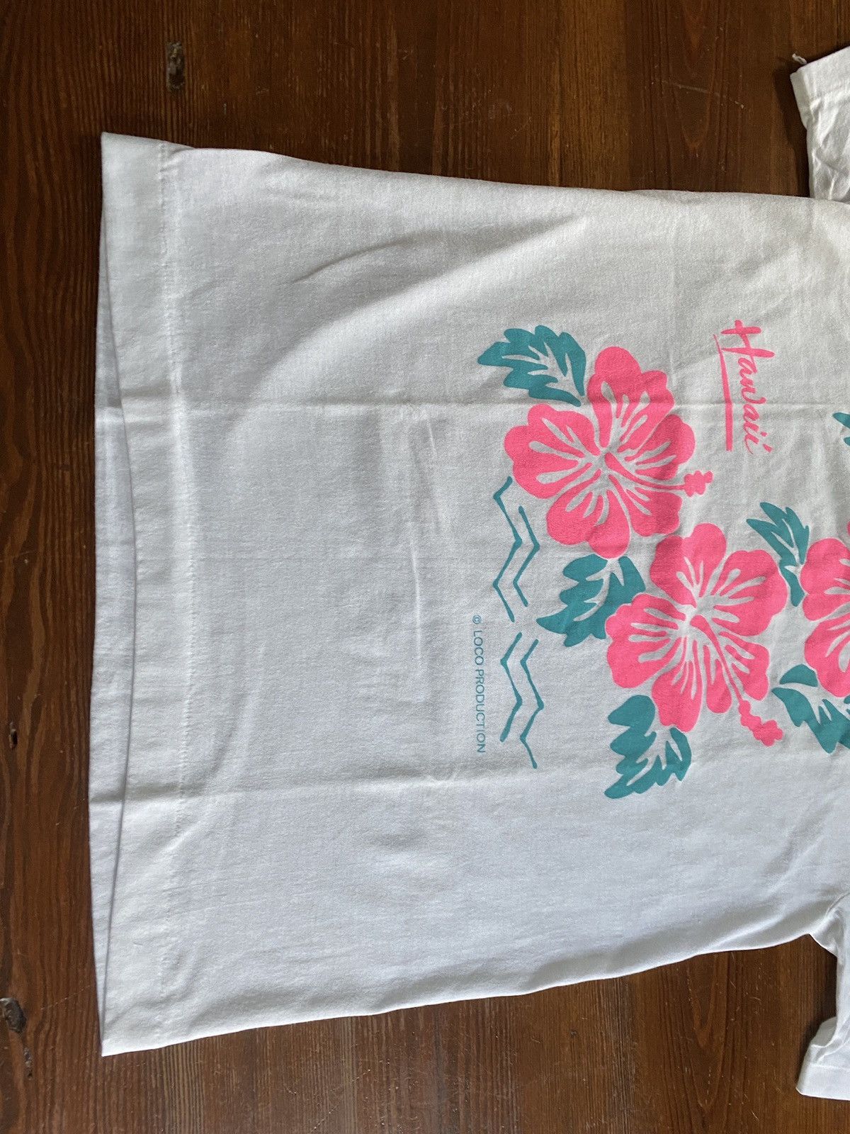 Vintage Vintage 80’s Hawaiian Flowers Single Stitch Tee Size US S / EU 44-46 / 1 - 5 Thumbnail