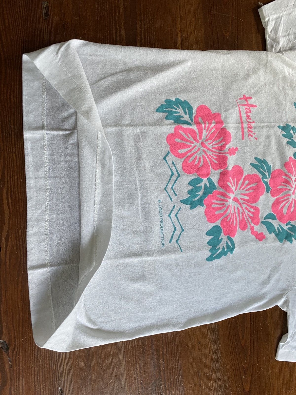 Vintage Vintage 80’s Hawaiian Flowers Single Stitch Tee Size US S / EU 44-46 / 1 - 6 Thumbnail