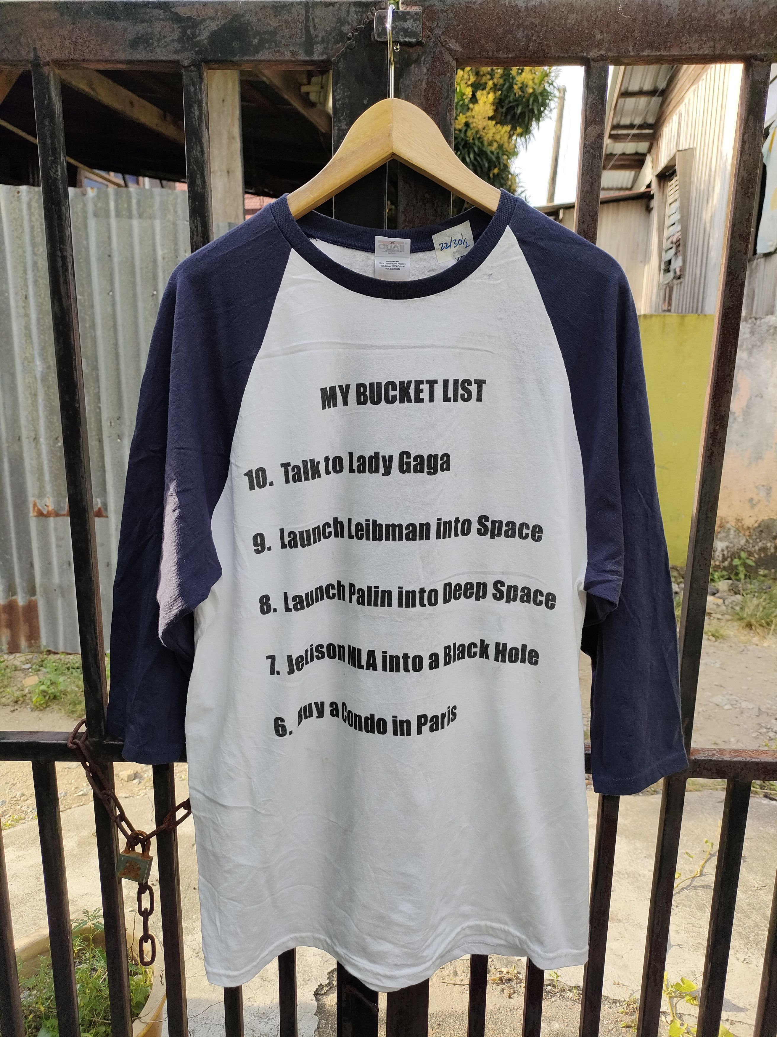 Anvil My Bucket List Raglan T-shirt Size US L / EU 52-54 / 3 - 1 Thumbnail