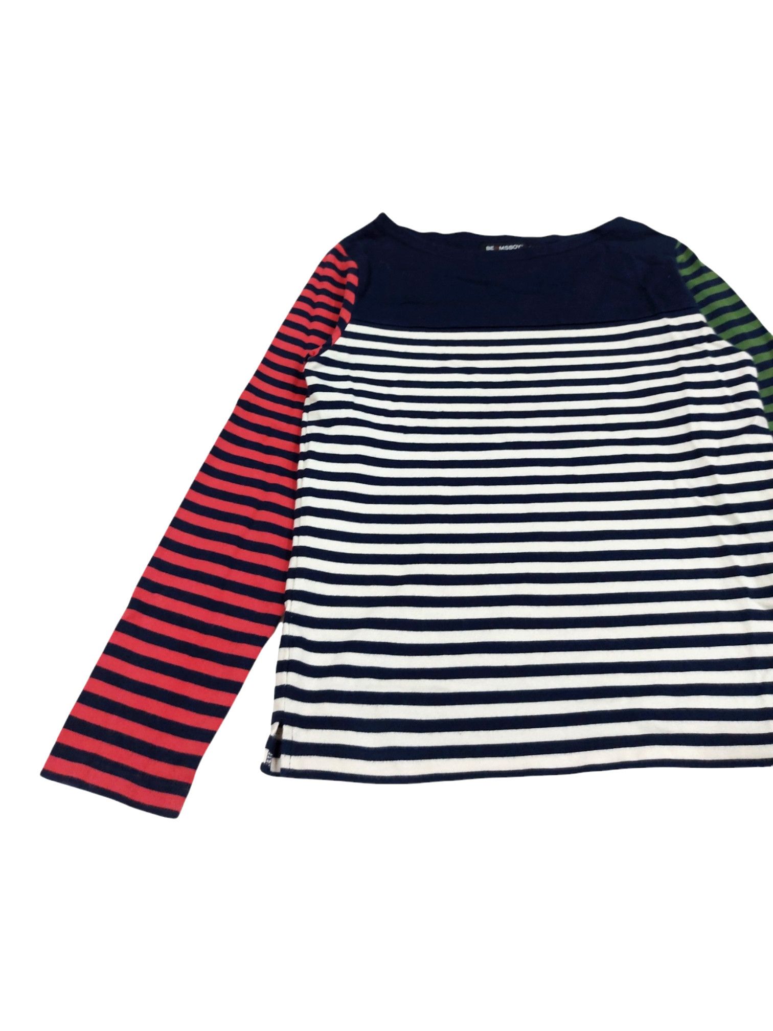 Beams Plus × Designer × Japanese Brand RARE! BEAMSBOY WIDE COLLAR PUNK MULTICOLORED STRIPED Size US S / EU 44-46 / 1 - 4 Thumbnail