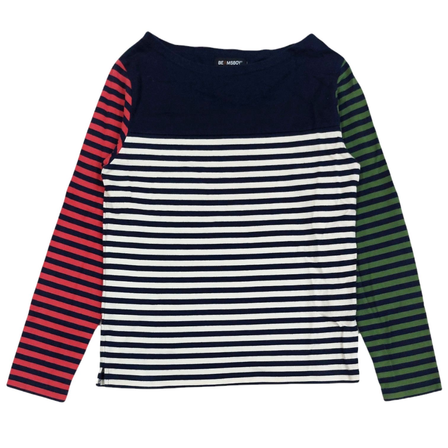 Beams Plus × Designer × Japanese Brand RARE! BEAMSBOY WIDE COLLAR PUNK MULTICOLORED STRIPED Size US S / EU 44-46 / 1 - 1 Thumbnail