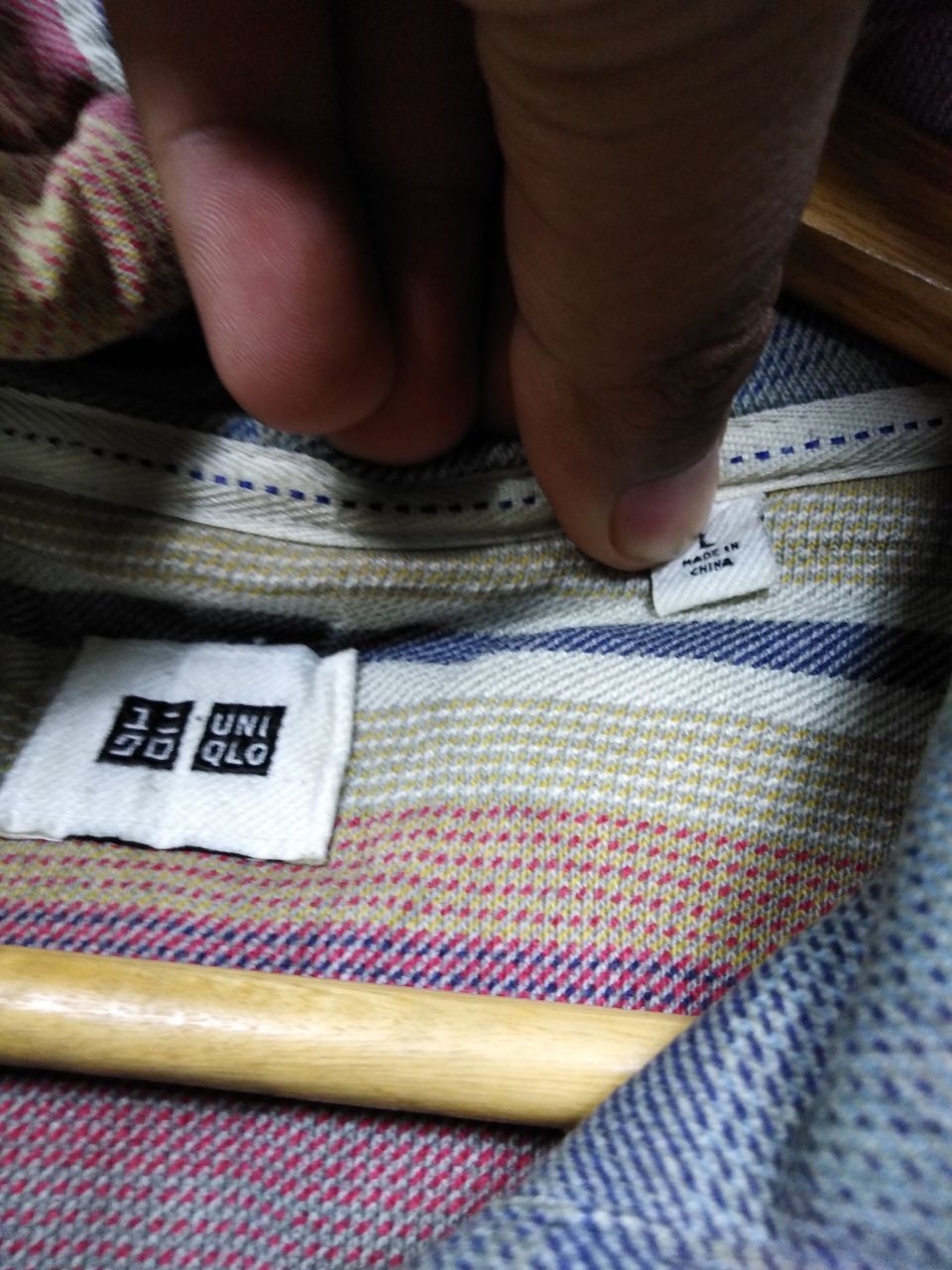 Japanese Brand × Uniqlo MULTICOLOR STRIPE UNIQLO HOODIE Size US L / EU 52-54 / 3 - 5 Thumbnail