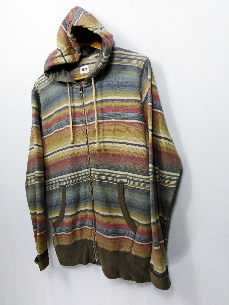 Japanese Brand × Uniqlo MULTICOLOR STRIPE UNIQLO HOODIE Size US L / EU 52-54 / 3 - 4 Thumbnail