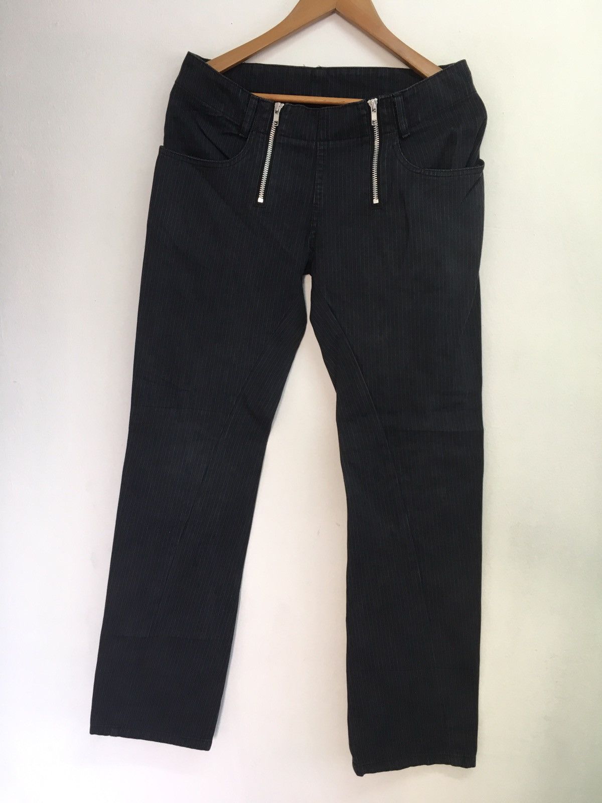 CABANE de ZUCCa stripe zipper pant Size US 30 / EU 46 - 1 Thumbnail