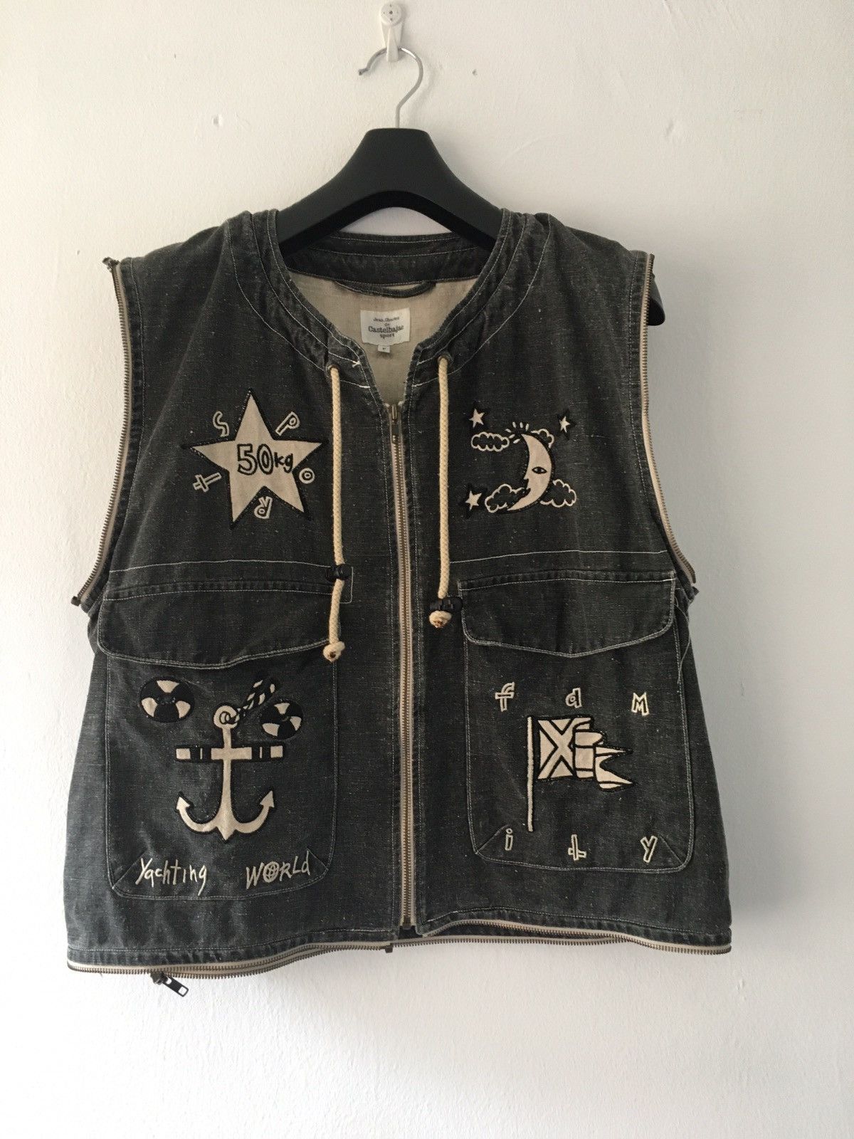 Japanese Brand denim vest Size US L / EU 52-54 / 3 - 1 Thumbnail