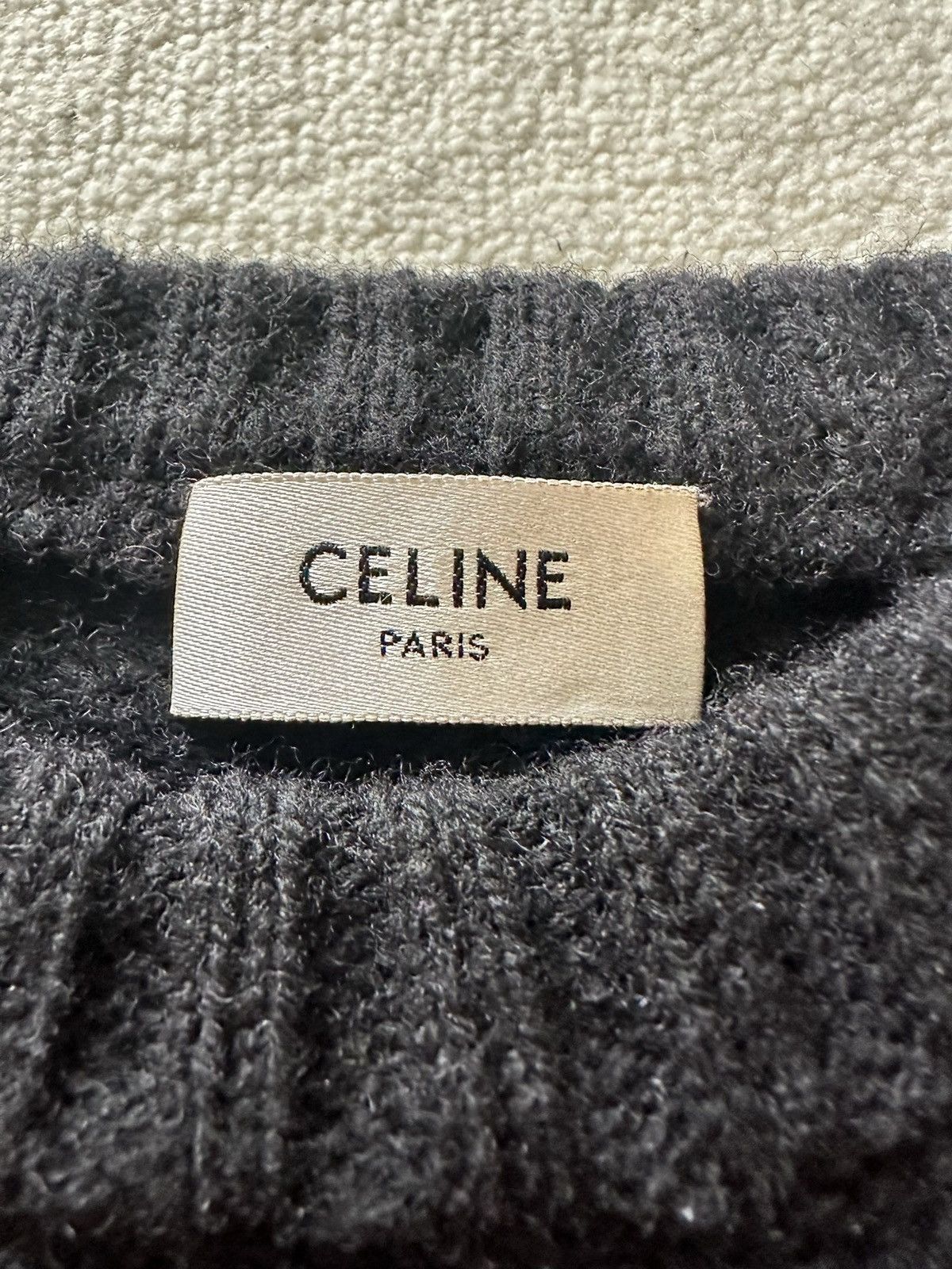 Celine FW21 Celine Teen Knight Poem Life star sweater Hedi Slimane Size US M / EU 48-50 / 2 - 12 Thumbnail